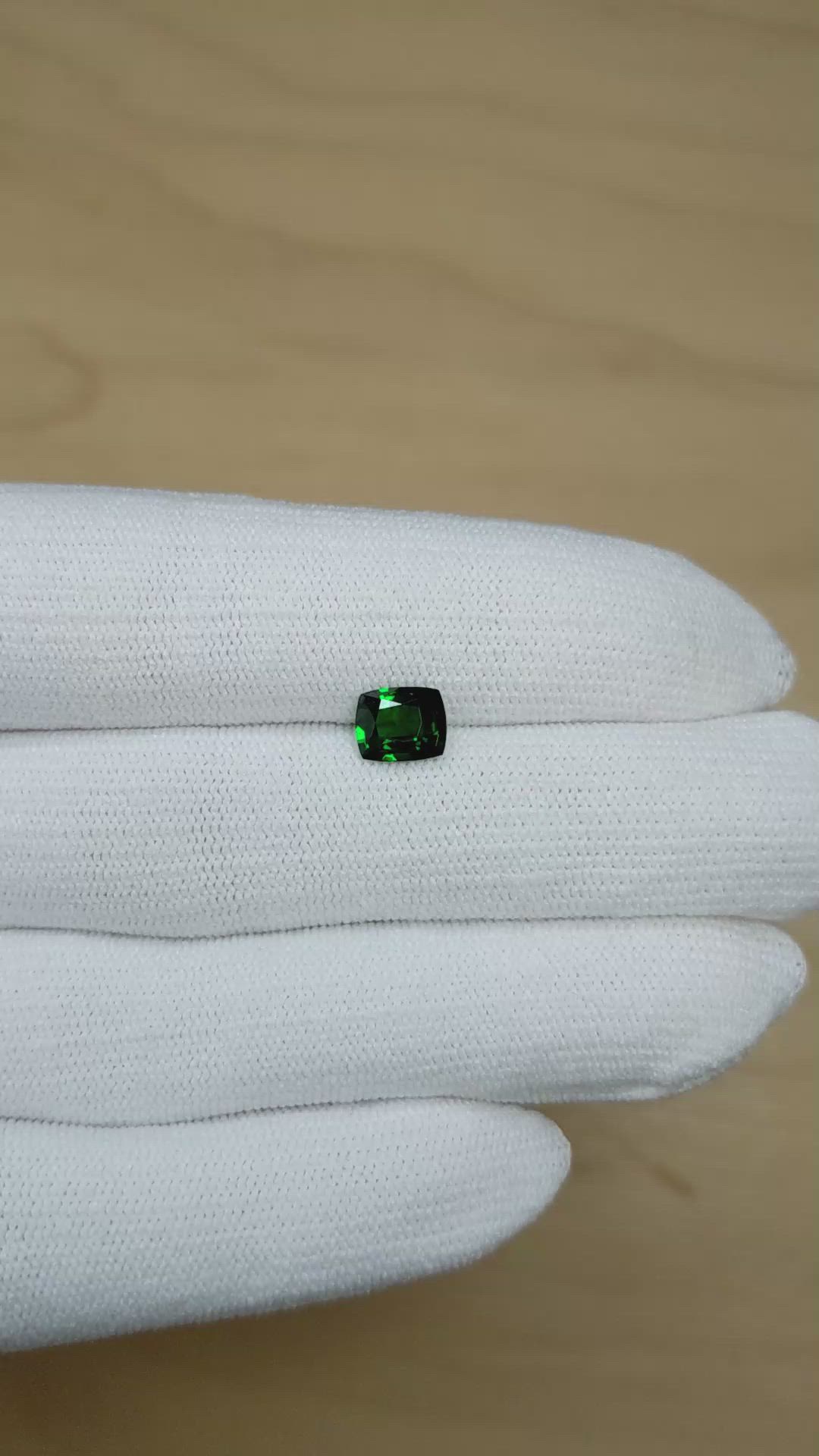 1.40 Ct. Tsavorite Garnet from Tanzania Size Video