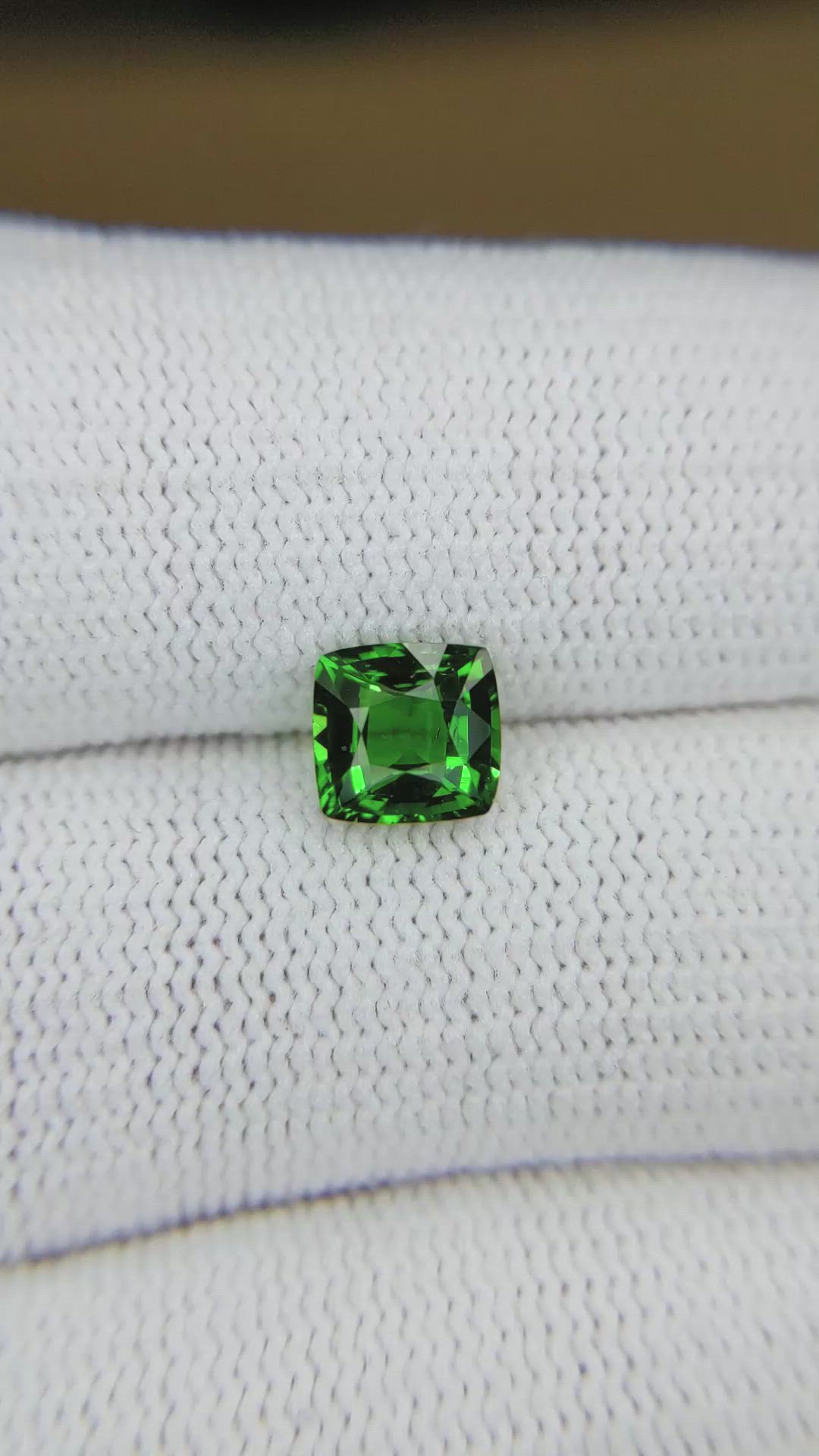 1.53 Ct. Tsavorite Garnet from Tanzania Size Video