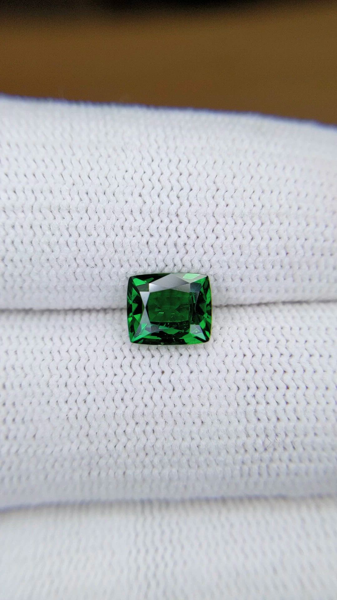 1.54 Ct. Tsavorite Garnet from Tanzania Size Video