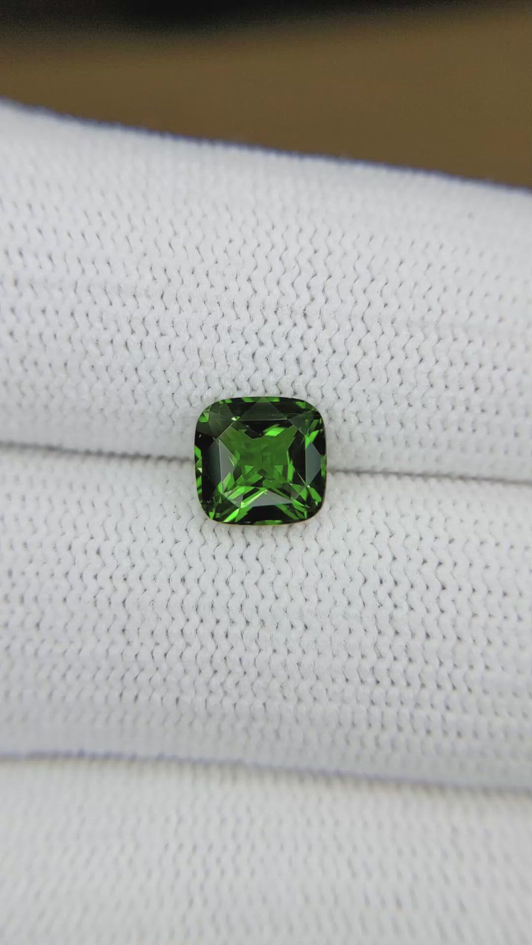1.67 Ct. Tsavorite Garnet from Tanzania Size Video