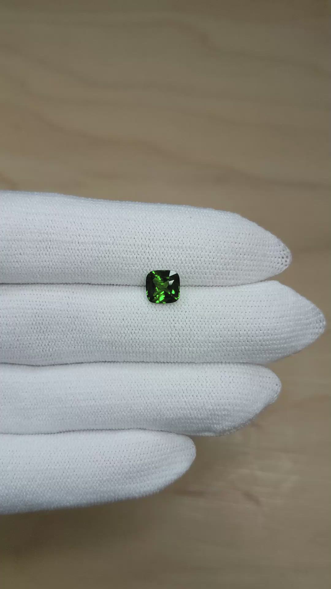1.67 Ct. Tsavorite Garnet from Tanzania Size Video