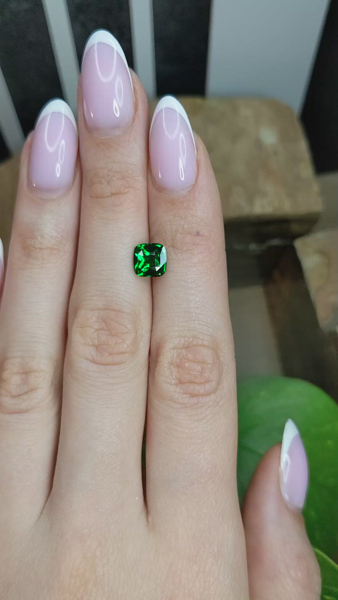 1.67 Ct. Tsavorite Garnet from Tanzania Size Video