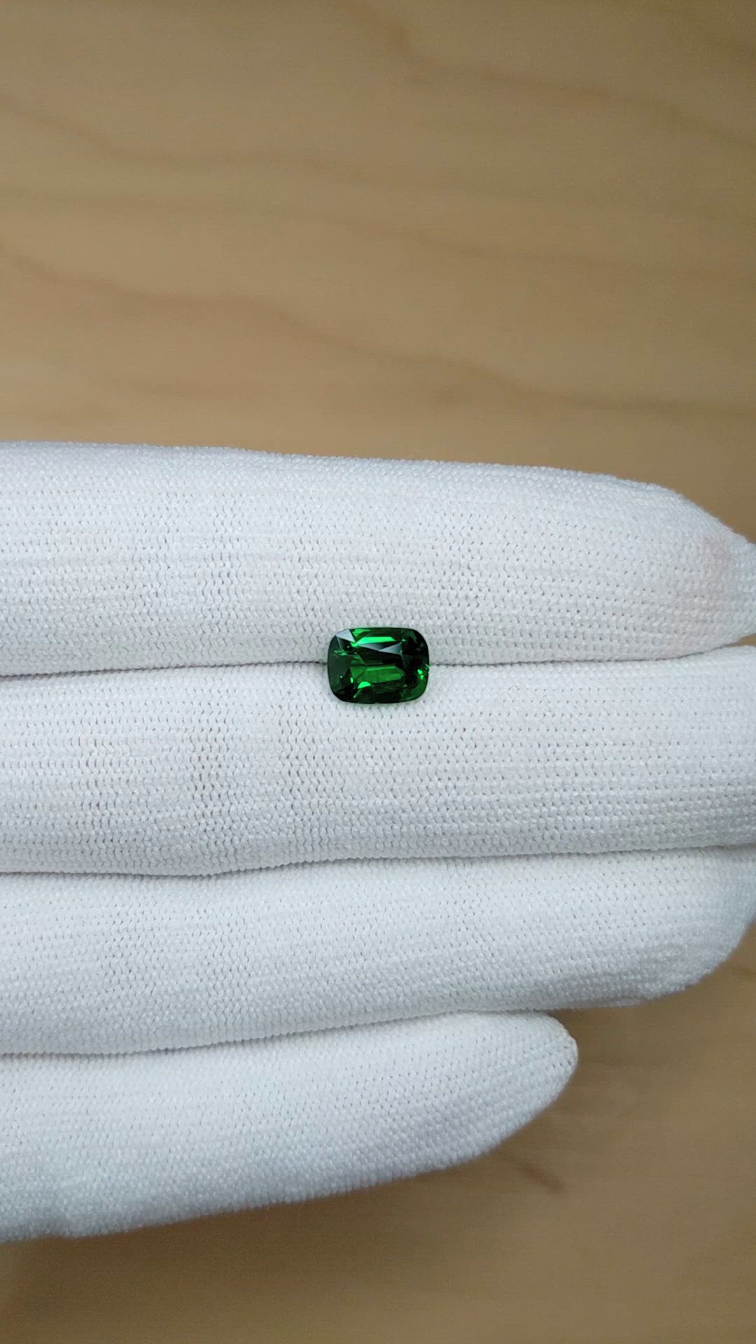 2.11 Ct. Tsavorite Garnet from Tanzania Size Video