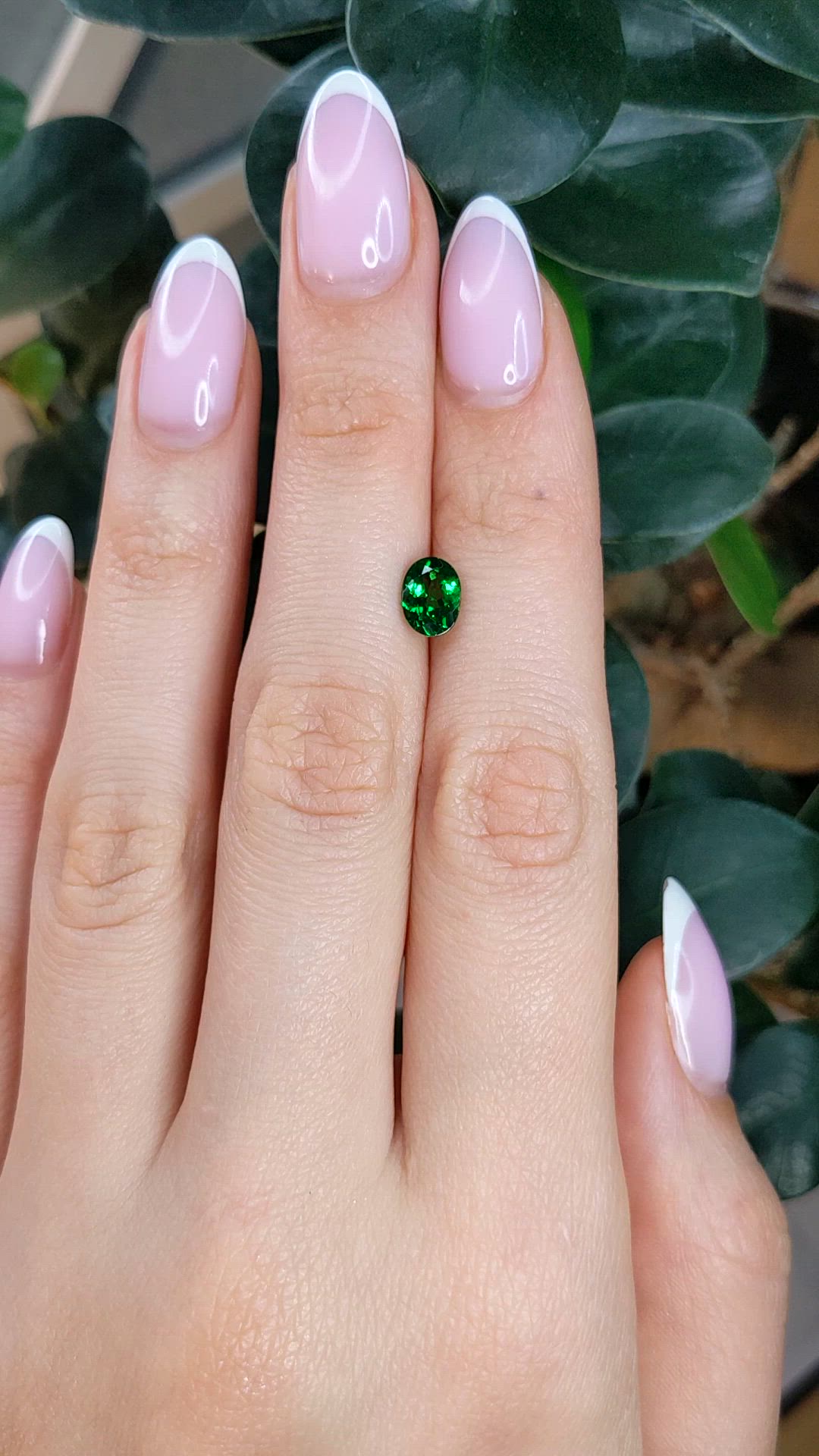 1.16 Ct. Tsavorite Garnet from Tanzania Size Video
