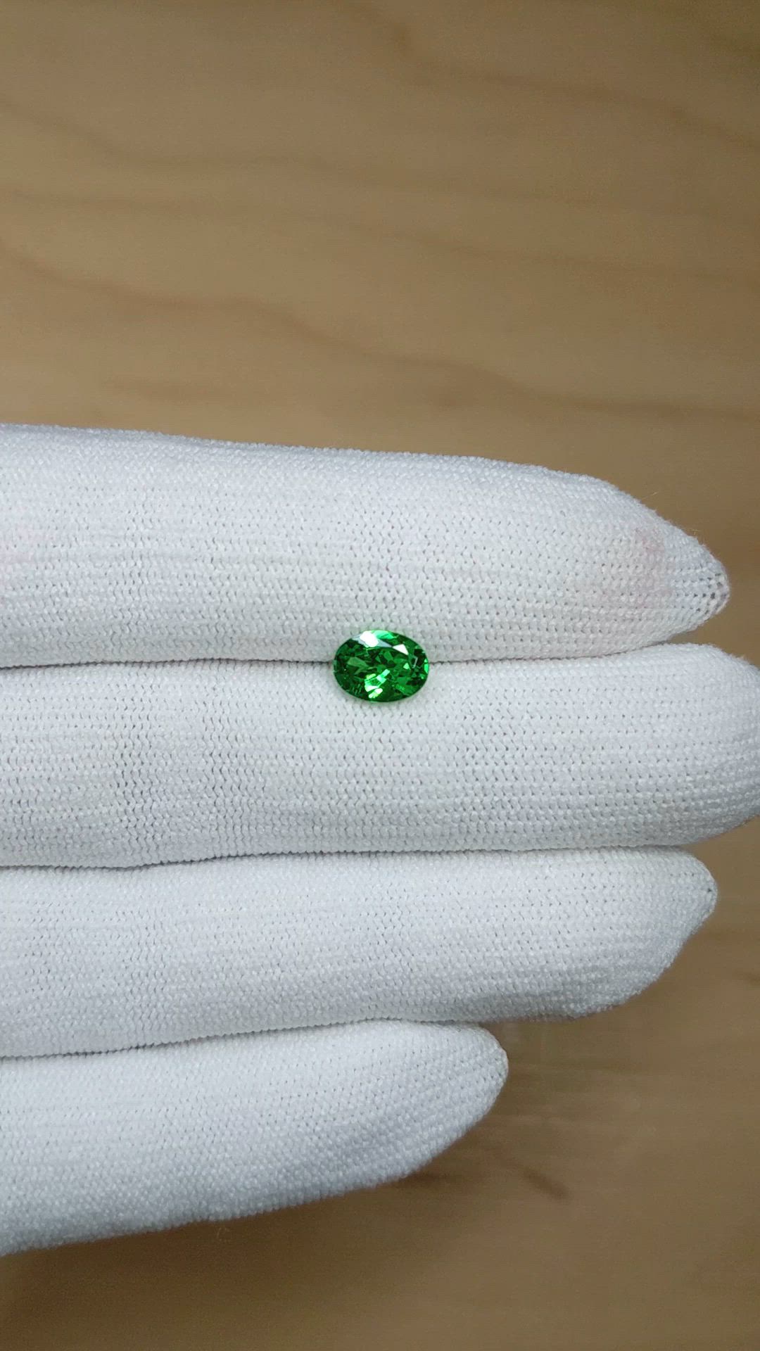 2.47 Ct. Tsavorite Garnet from Tanzania Size Video