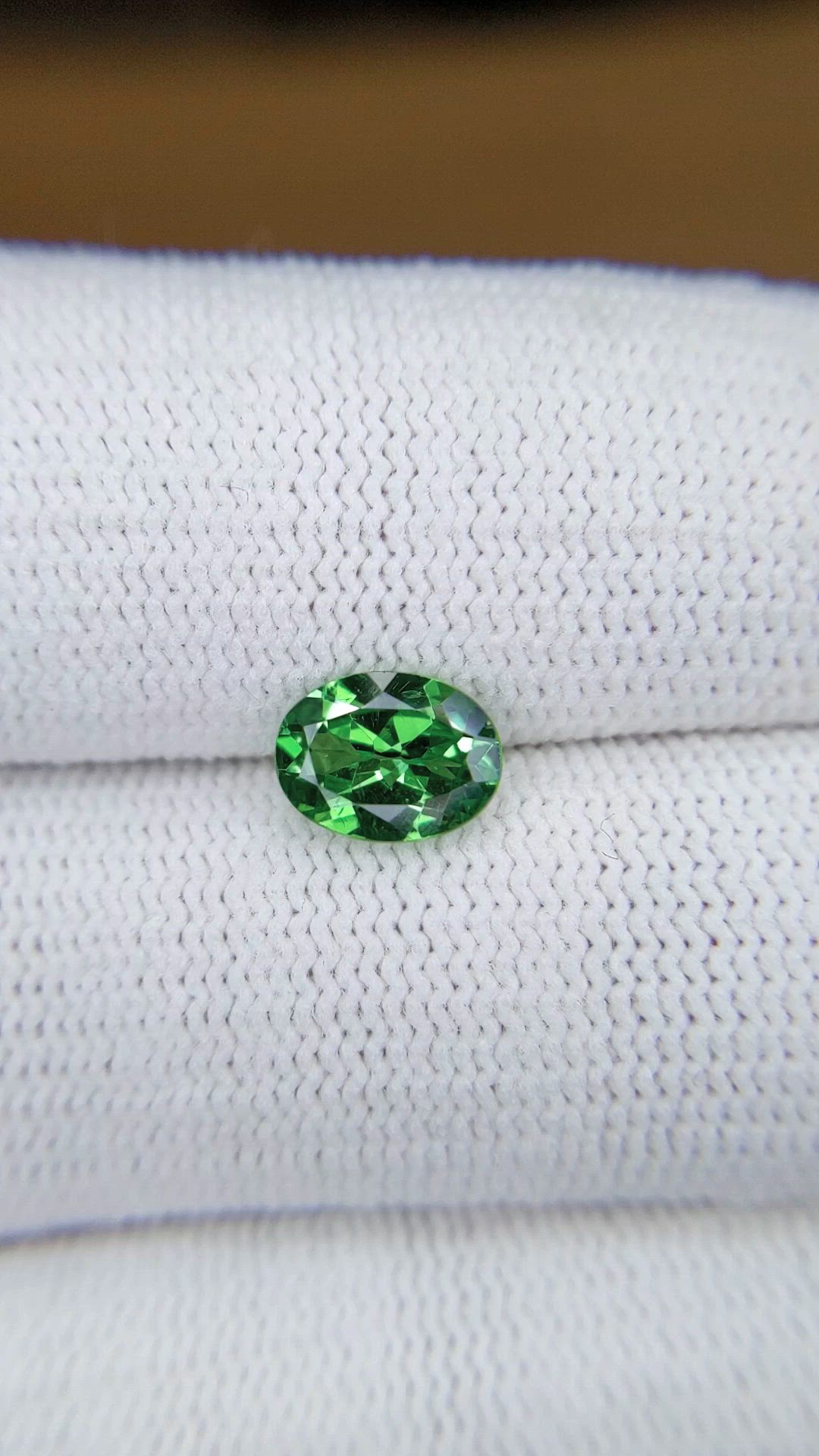 2.47 Ct. Tsavorite Garnet from Tanzania Size Video