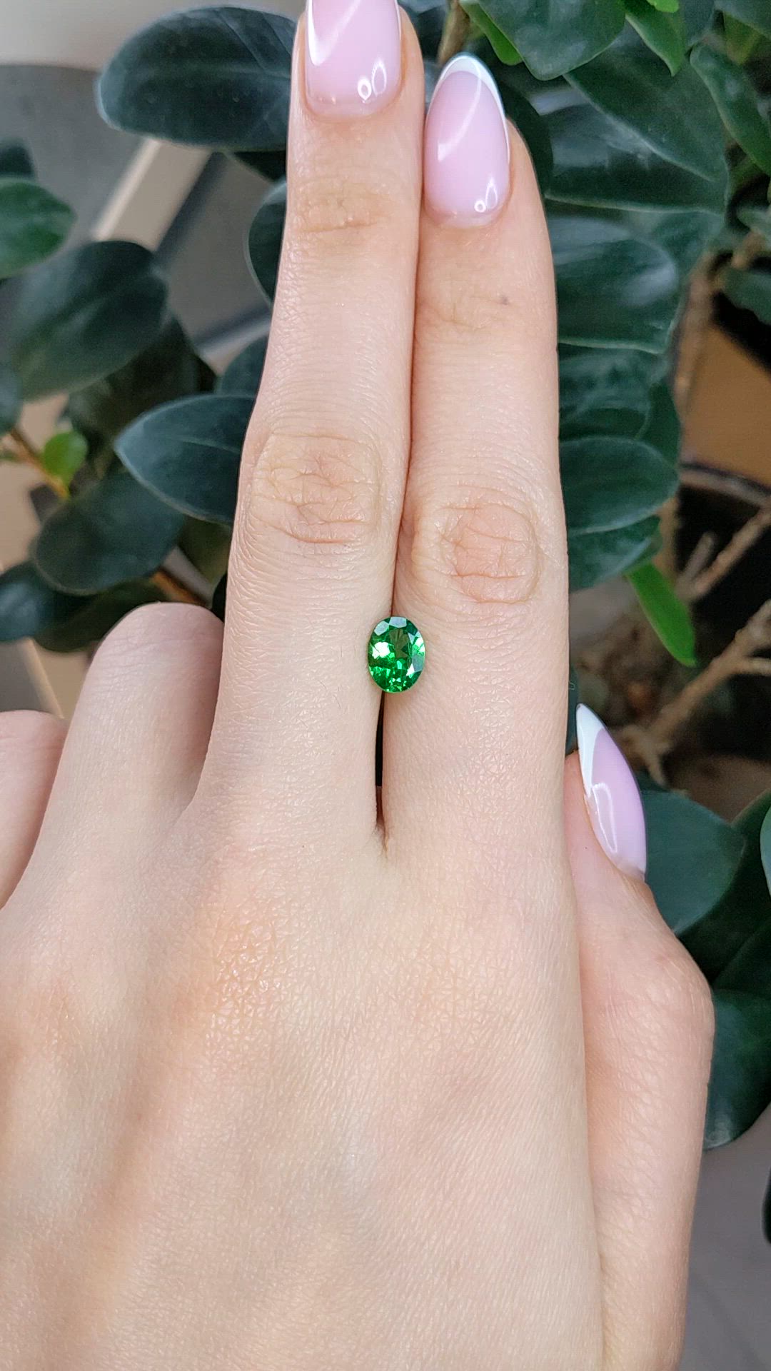 2.47 Ct. Tsavorite Garnet from Tanzania Size Video
