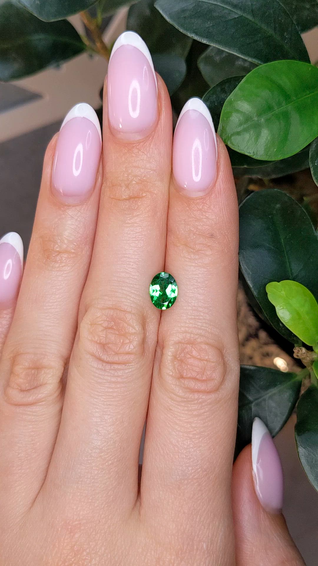 2.47 Ct. Tsavorite Garnet from Tanzania Size Video