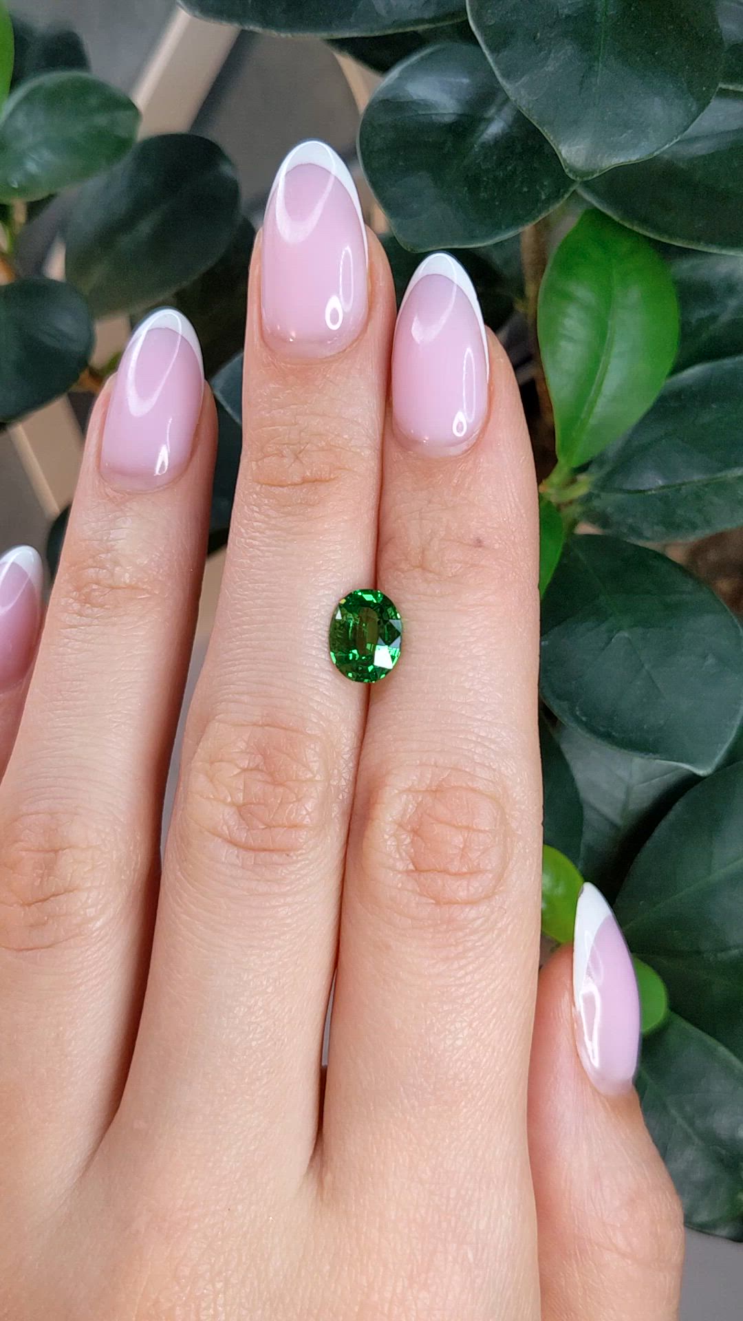 2.05 Ct. Tsavorite Garnet from Tanzania Size Video