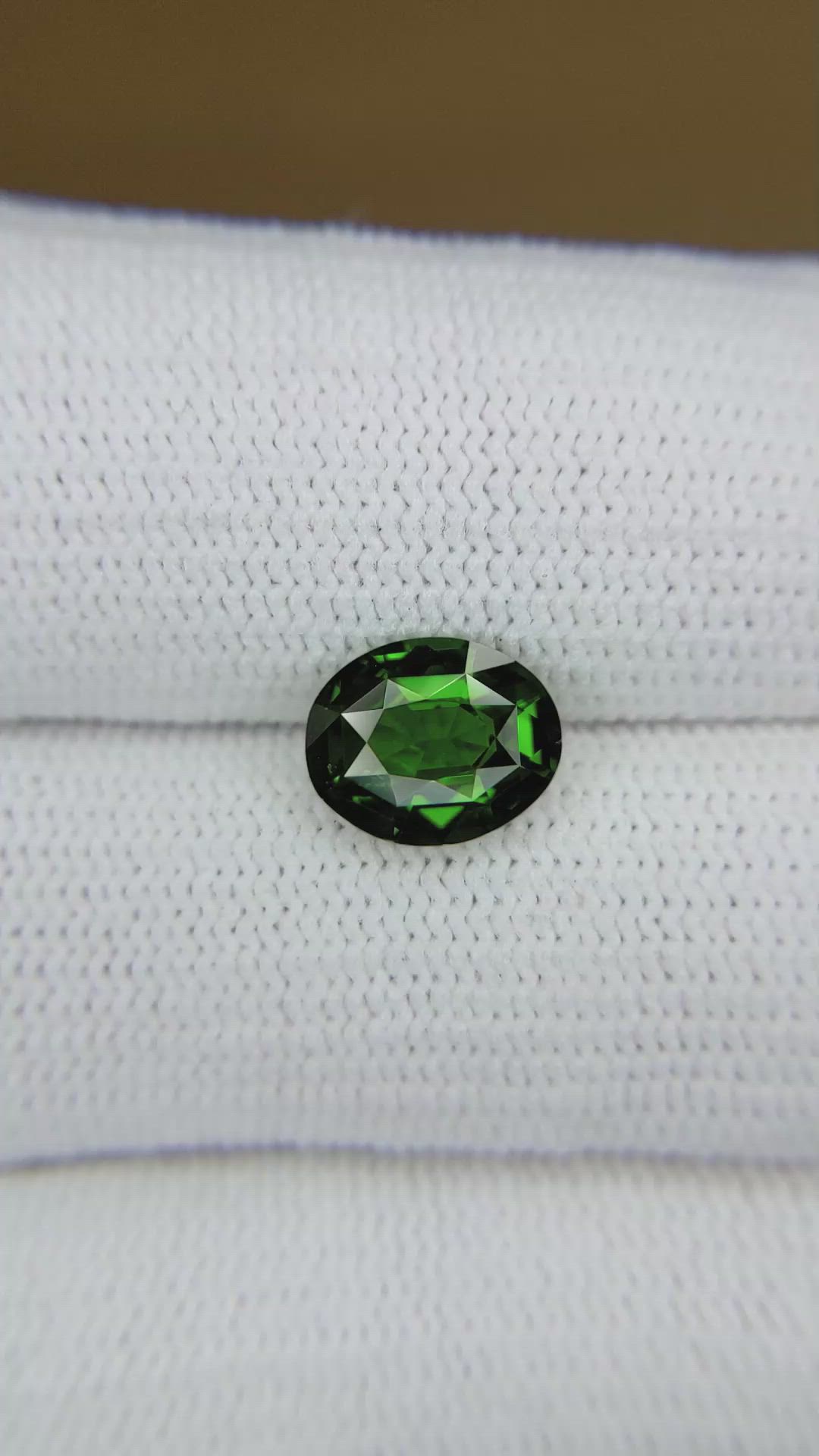 2.07 Ct. Tsavorite Garnet from Tanzania Size Video