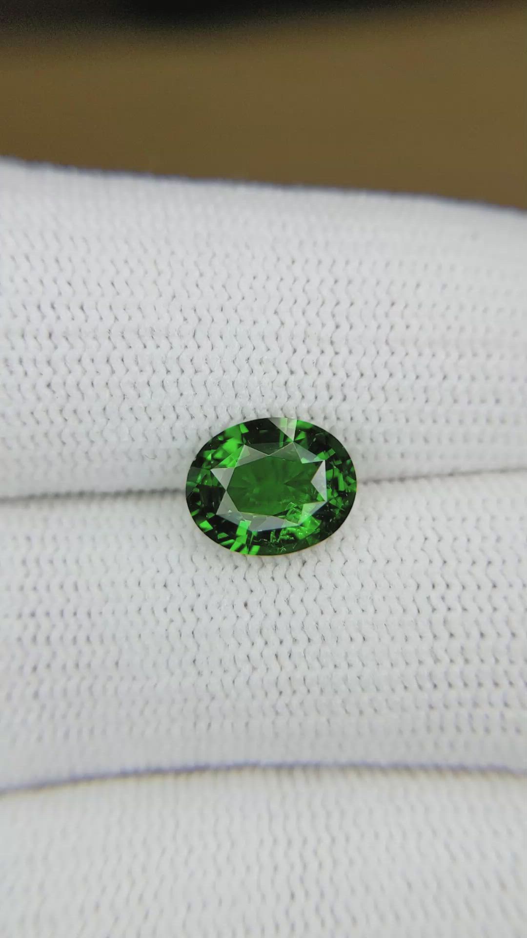 2.32 Ct. Tsavorite Garnet from Tanzania Size Video