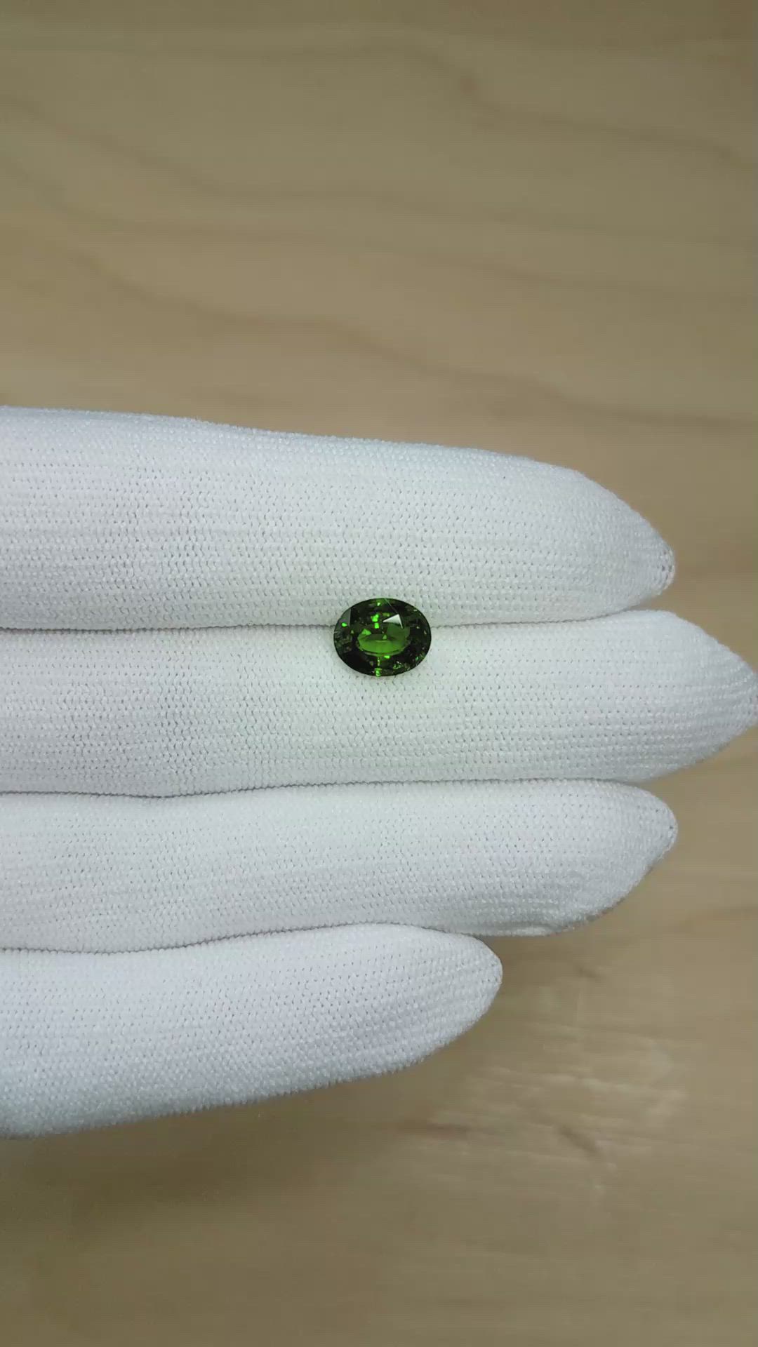2.32 Ct. Tsavorite Garnet from Tanzania Size Video
