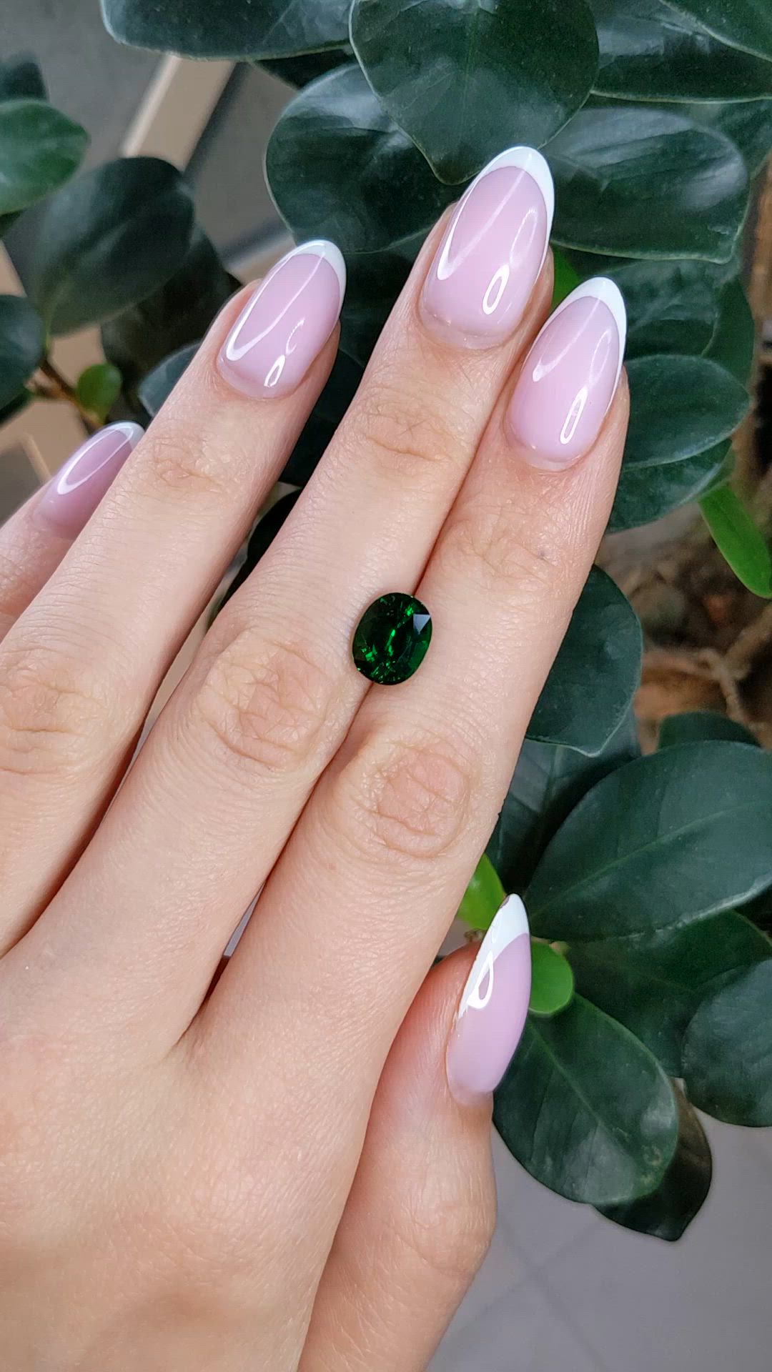 2.96 Ct. Tsavorite Garnet from Tanzania Size Video