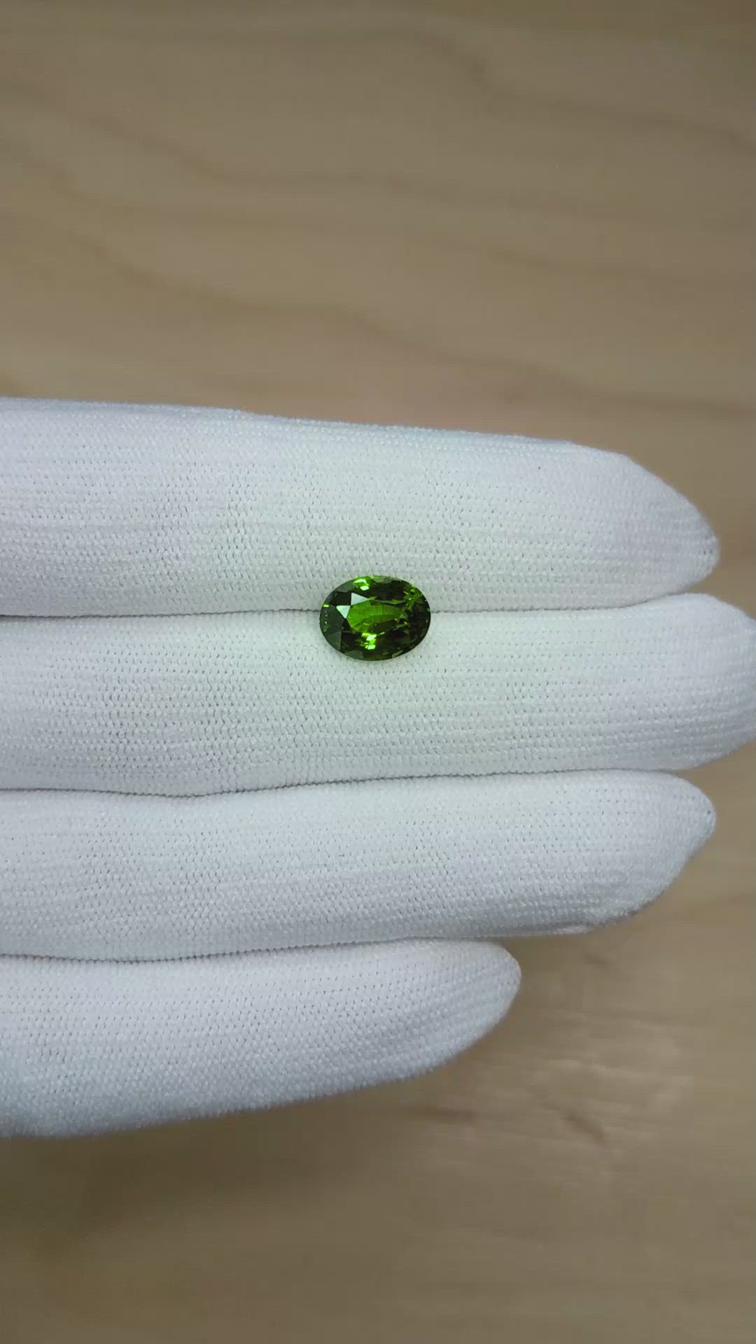 3.55 Ct. Tsavorite Garnet from Tanzania Size Video