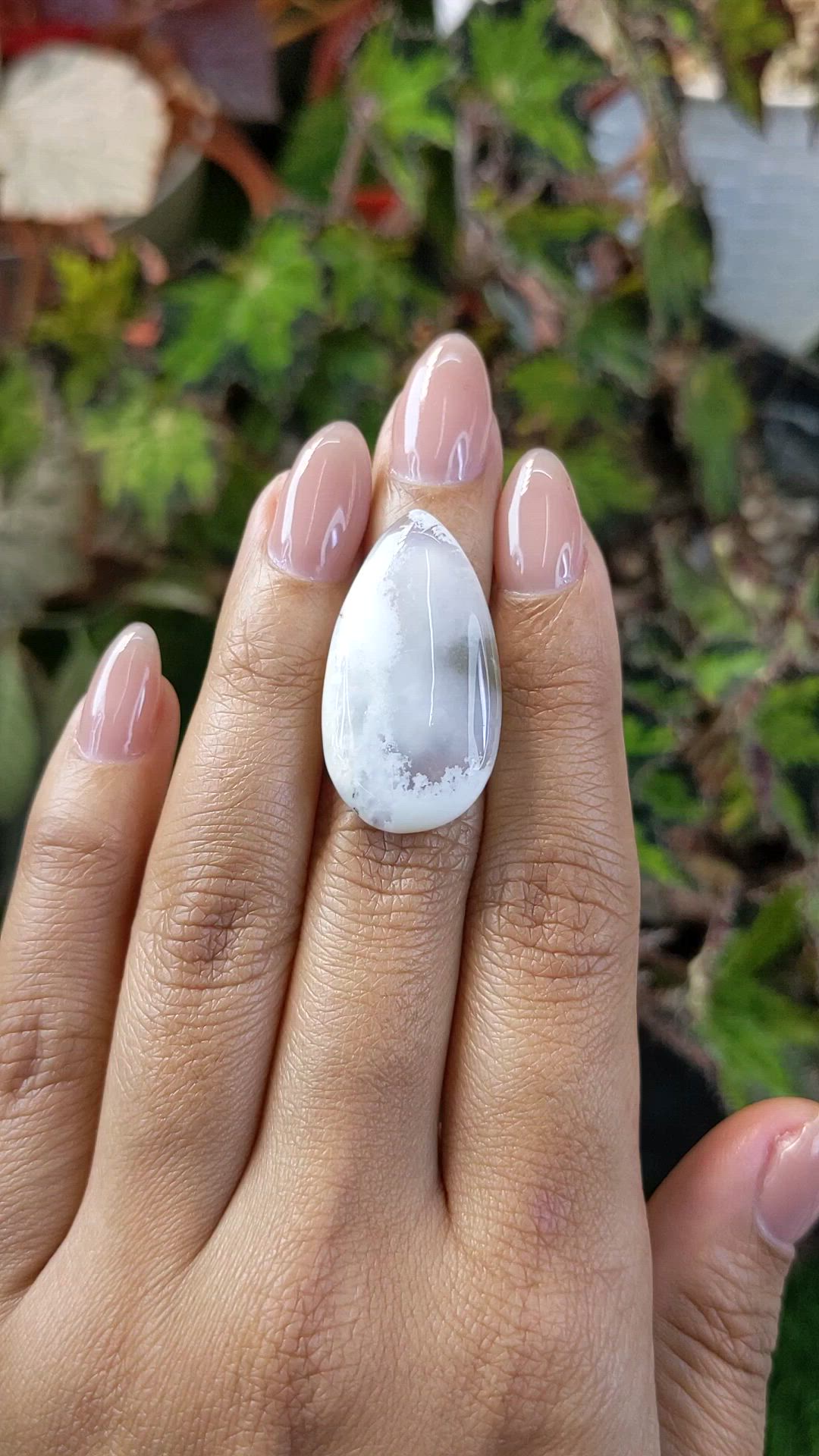 22.50 Ct. Grey Cabochon Agate from Madagascar Size Video