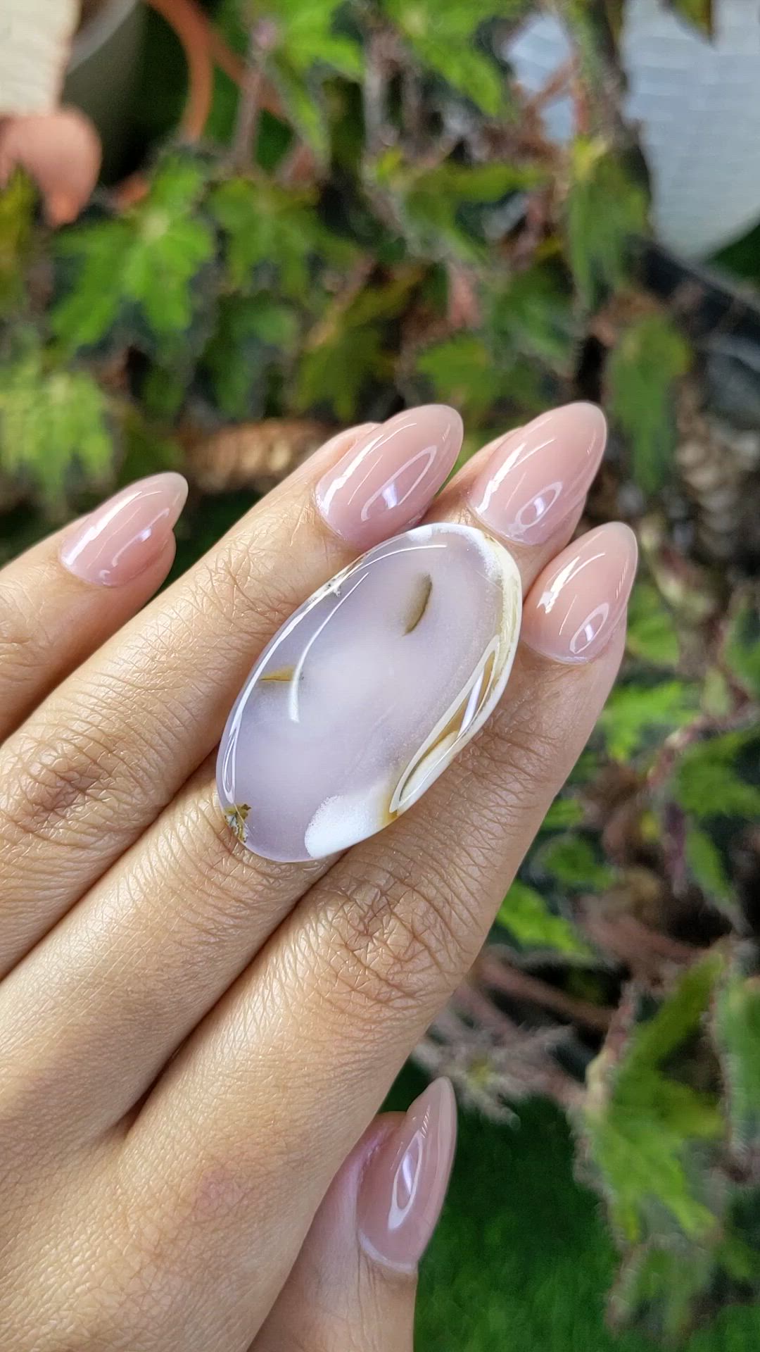 39.24 Ct. Multi Color Cabochon Agate from Madagascar Size Video