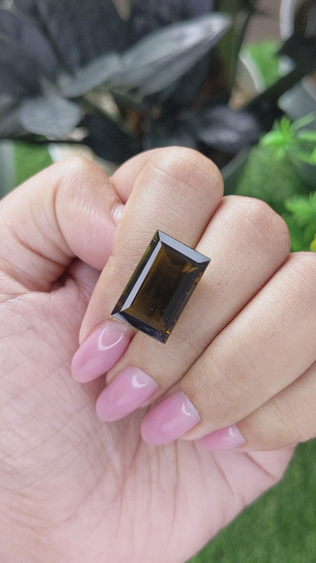 10.90 Ct. Greenish Brown Tourmaline from Ceylon (Sri Lanka) Size Video