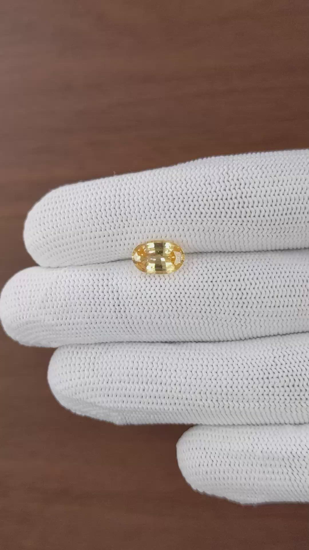 2.28 Ct. Golden Orange Hessonite Garnet Size Video