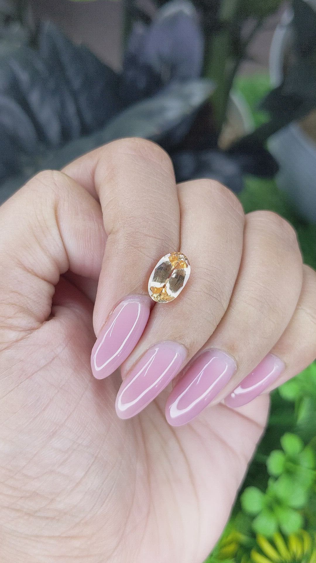 2.28 Ct. Golden Orange Hessonite Garnet Size Video
