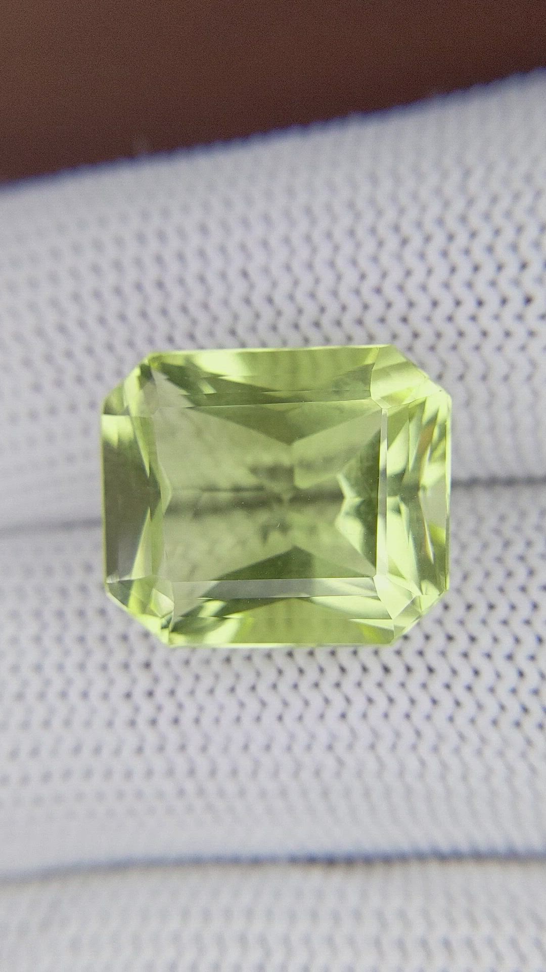 10.98 Ct. Yellowish Green Citrine from Ceylon (Sri Lanka) Size Video
