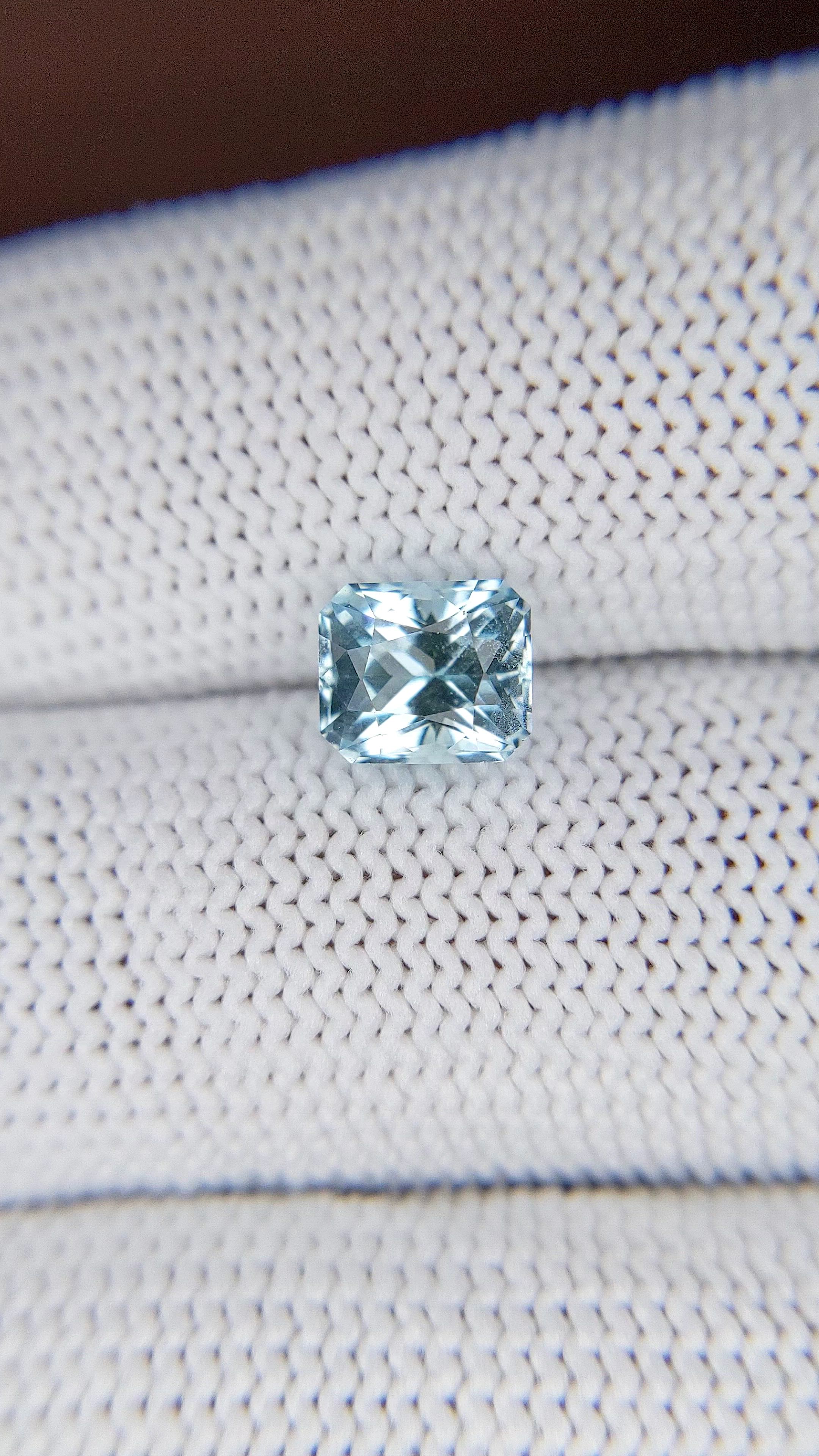 1.33 Ct. Blue Aquamarine from Madagascar Size Video