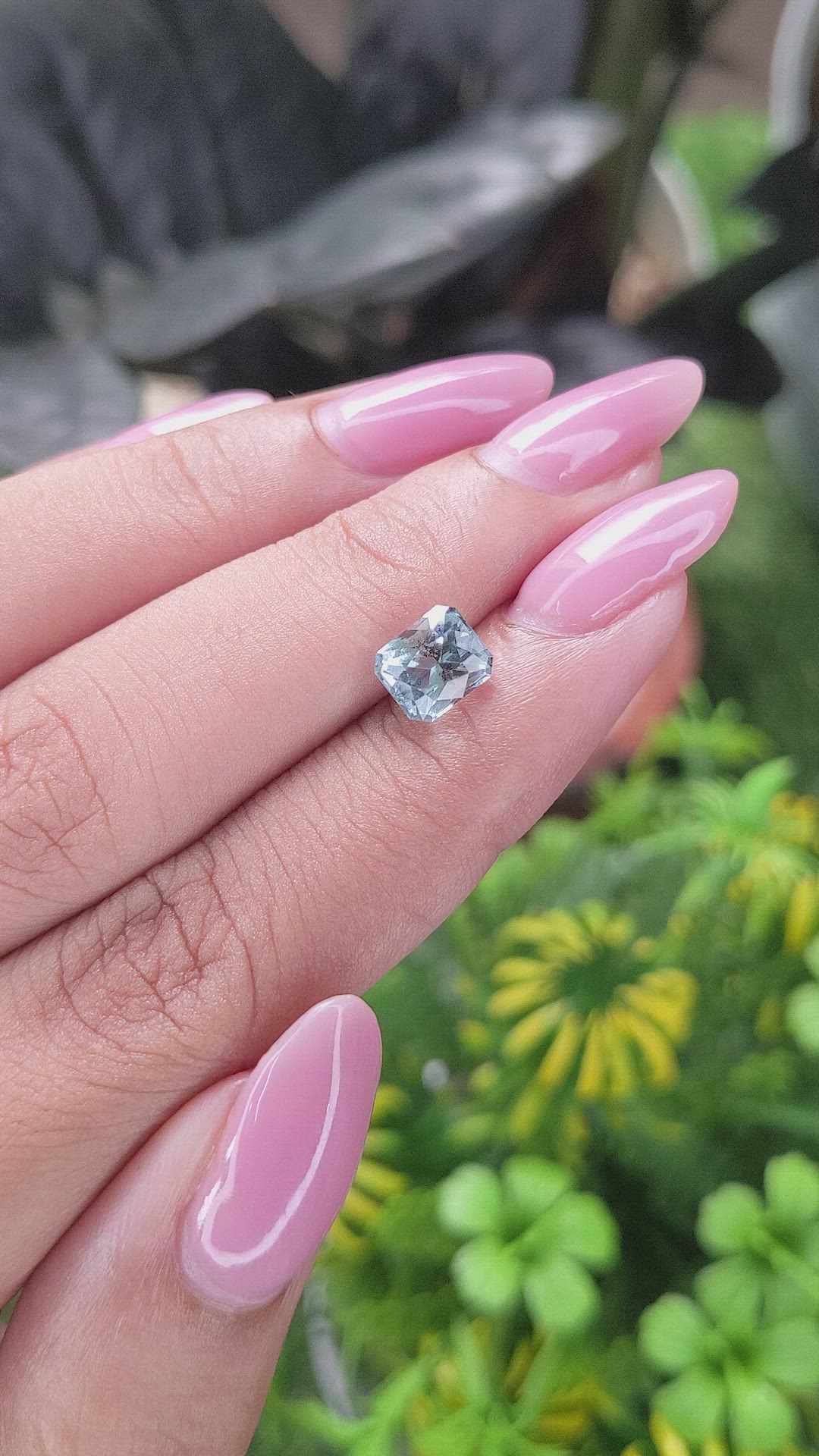 1.33 Ct. Blue Aquamarine from Madagascar Size Video