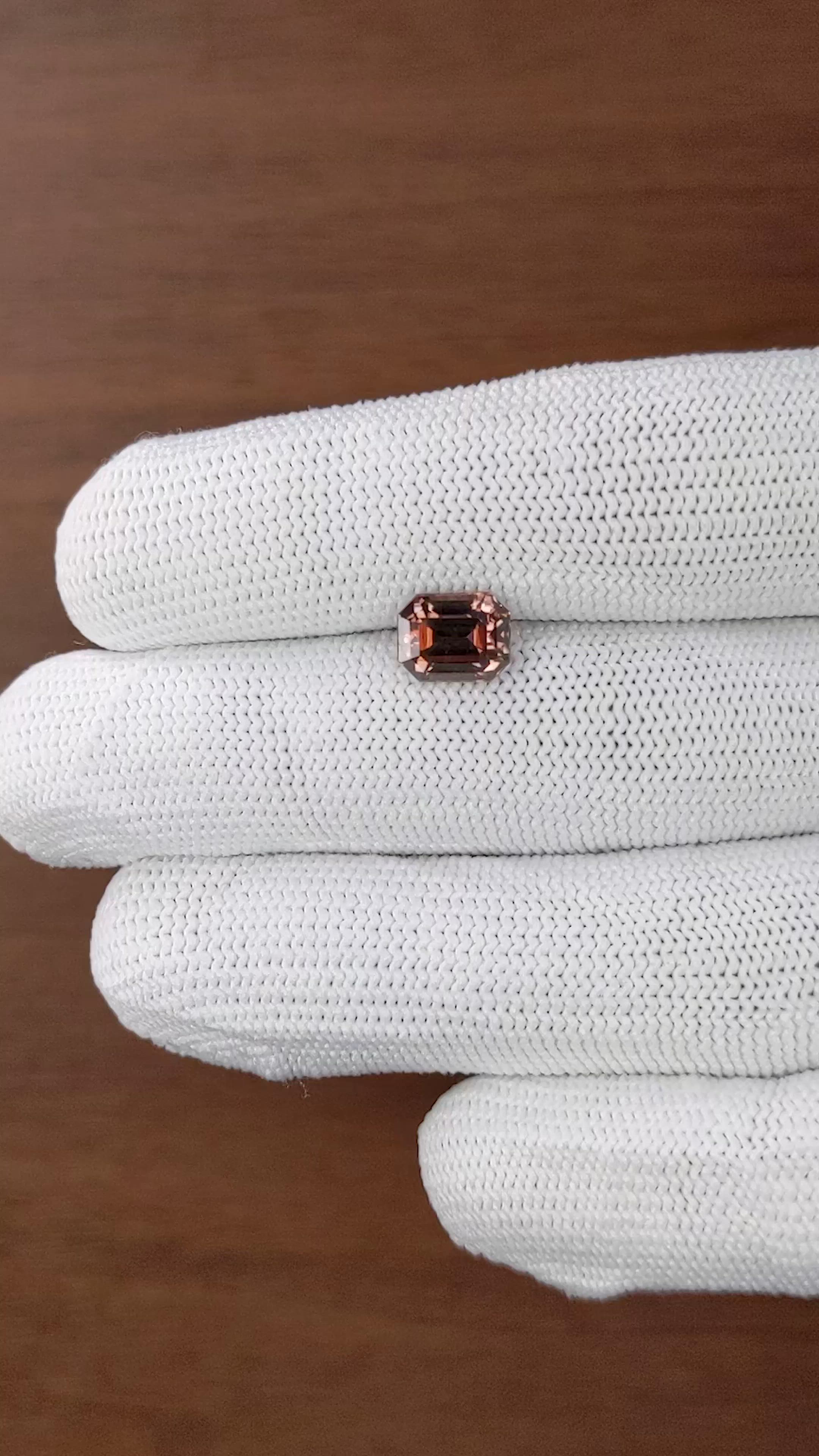 3.06 Ct. Brown Zircon from Ceylon (Sri Lanka) Size Video