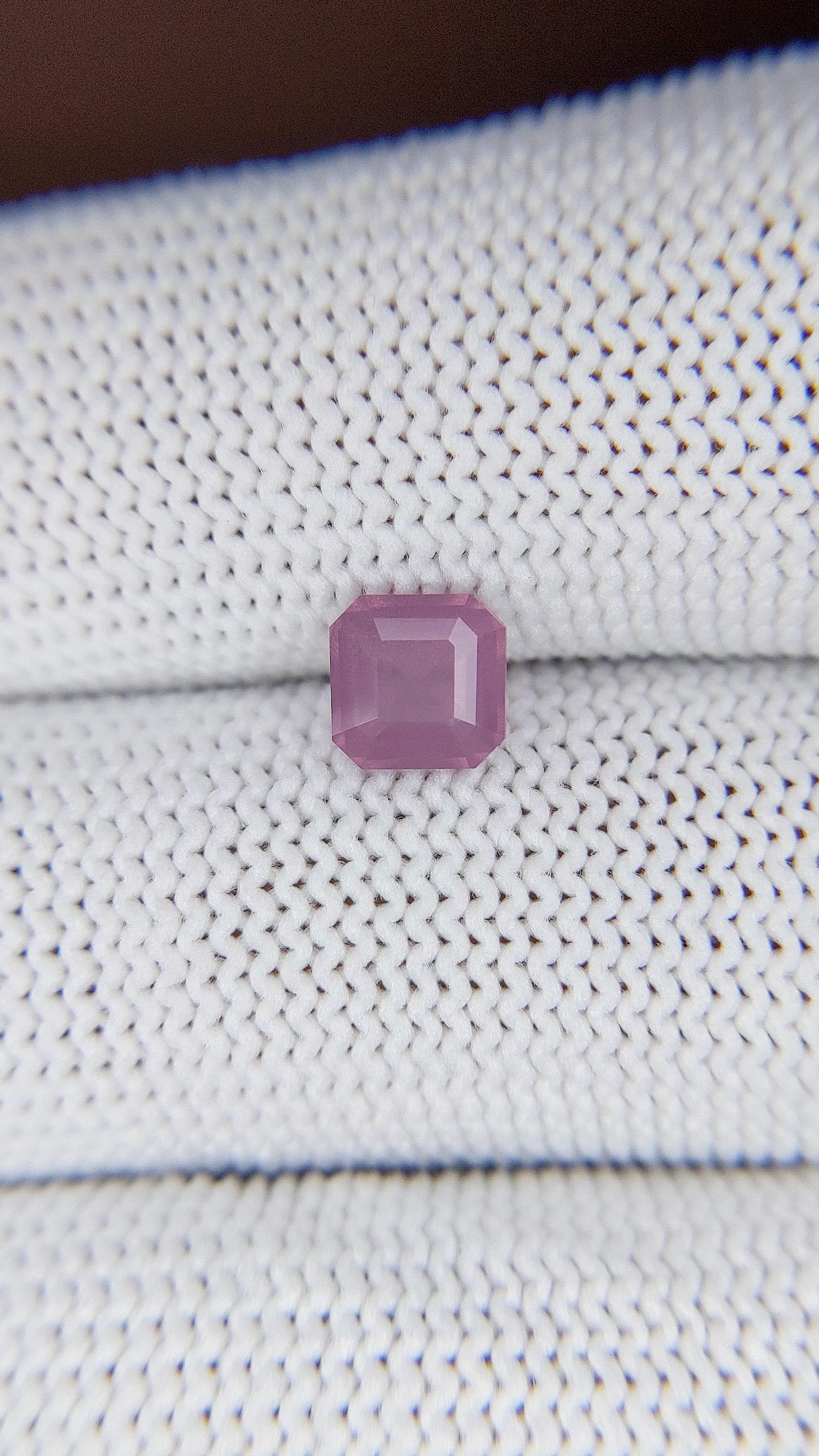 1.06 Ct. Purplish Pink Spinel from Tanzania Size Video