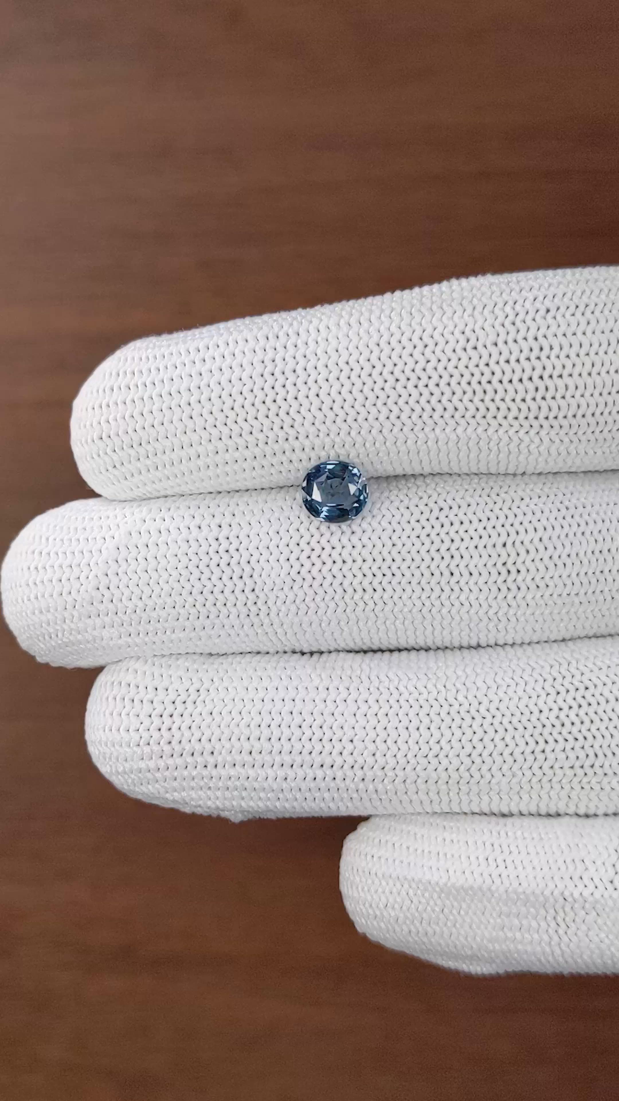 1.07 Ct. Blue Spinel from Tanzania Size Video