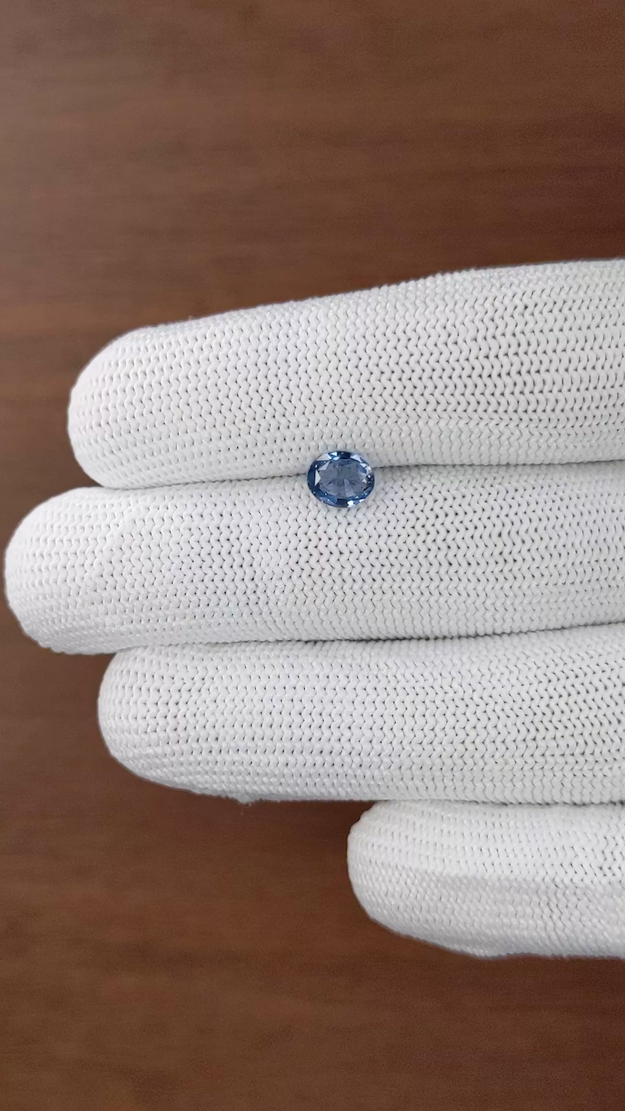 1.08 Ct. Blue Spinel from Tanzania Size Video