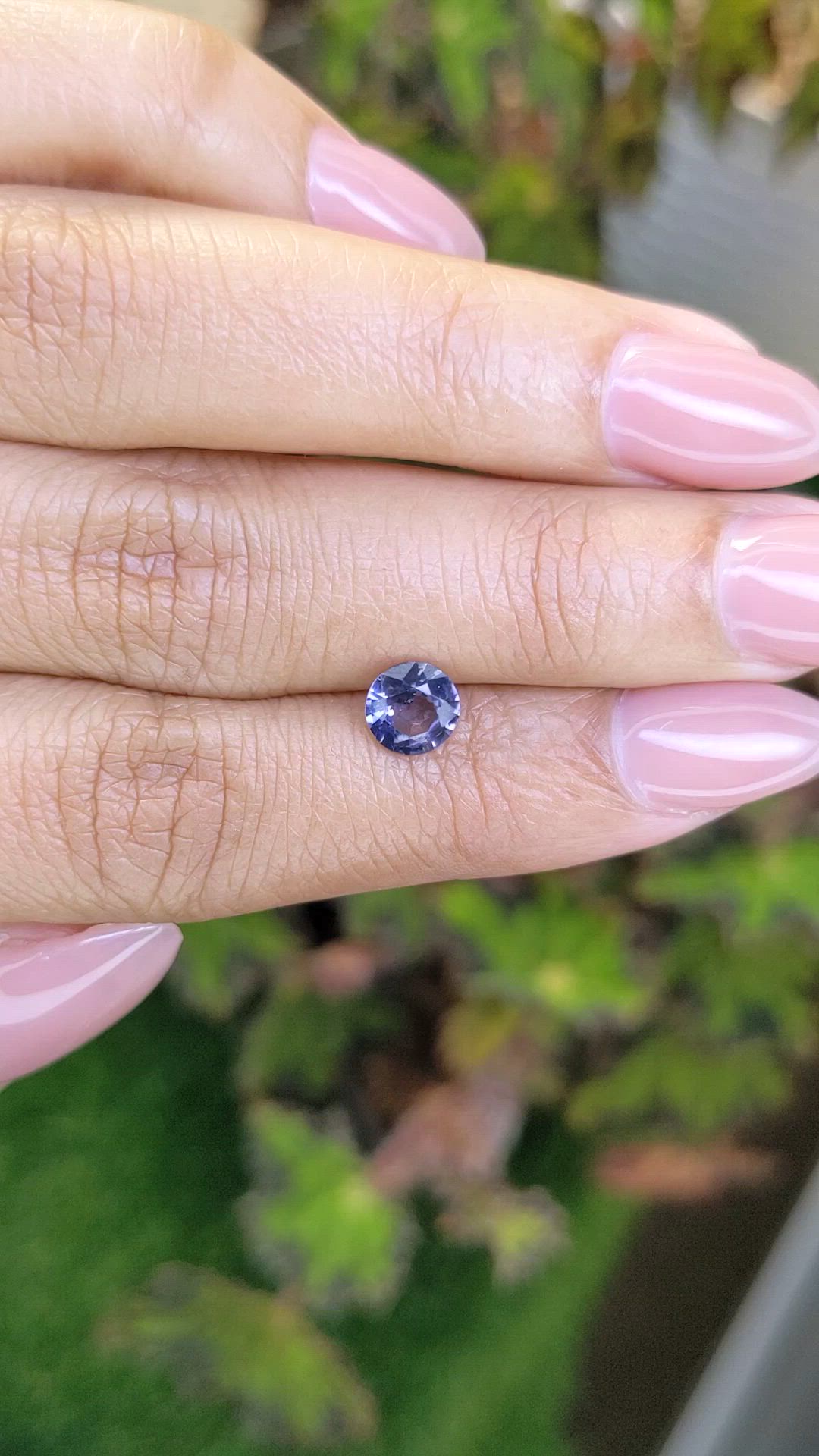 0.98 Ct. Bluish Purple Spinel from Ceylon (Sri Lanka) Size Video