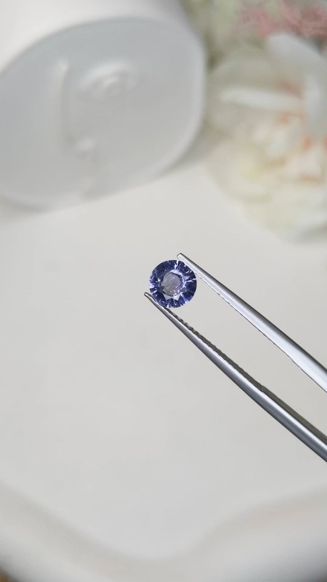 0.98 Ct. Bluish Purple Spinel from Ceylon (Sri Lanka) Size Video