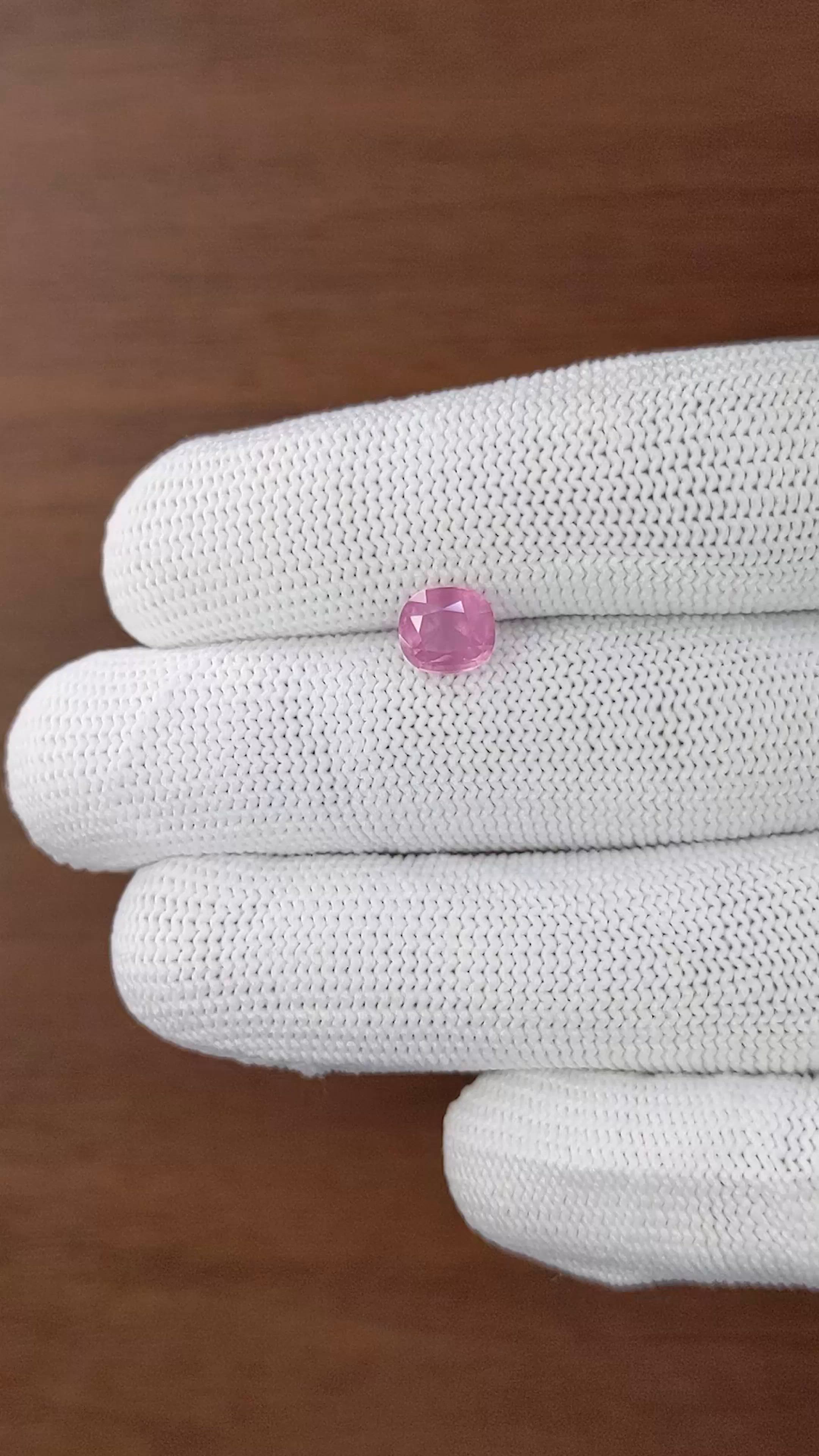 1.73 Ct. Pink Spinel from Tanzania Size Video