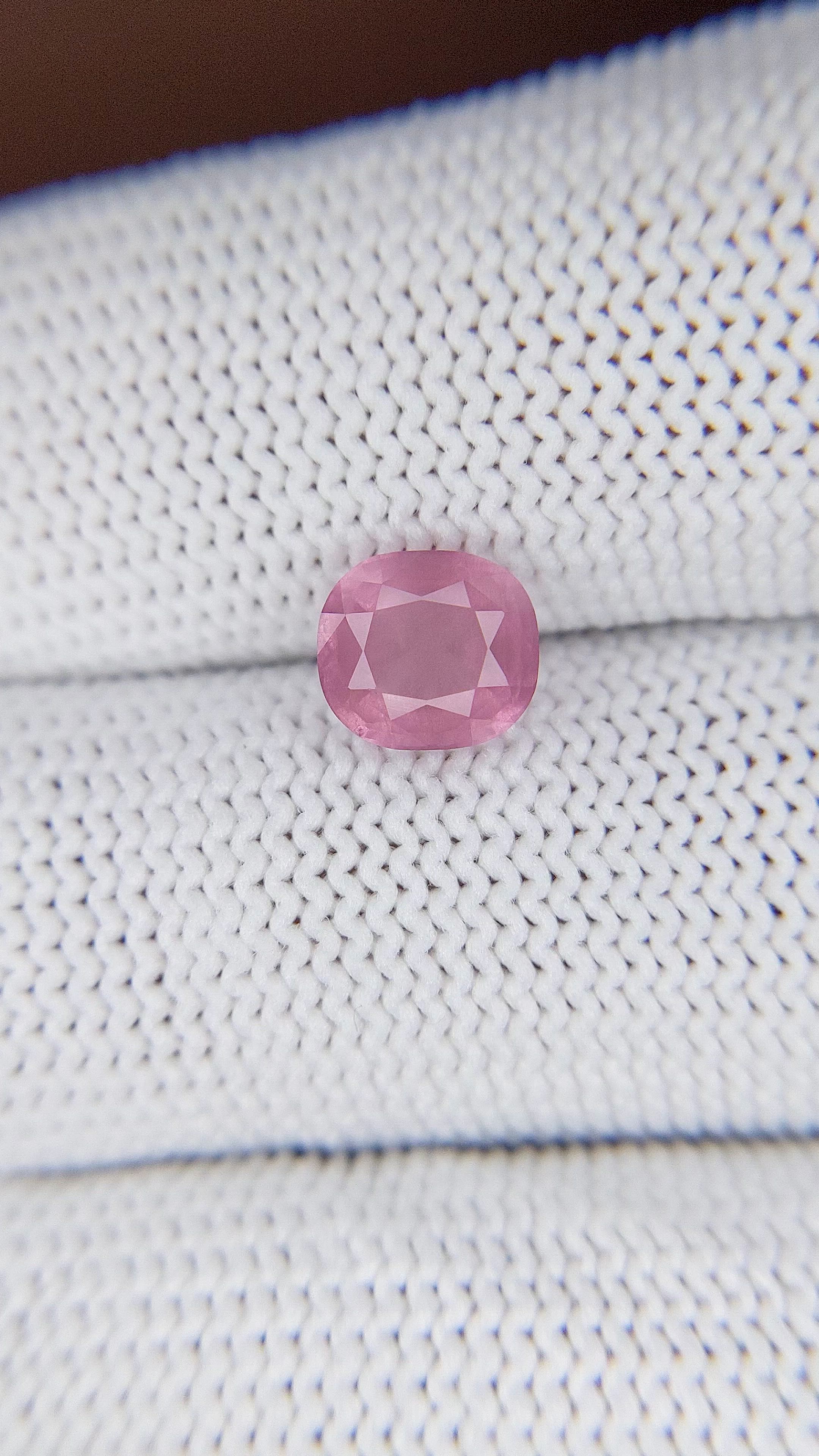 1.73 Ct. Pink Spinel from Tanzania Size Video
