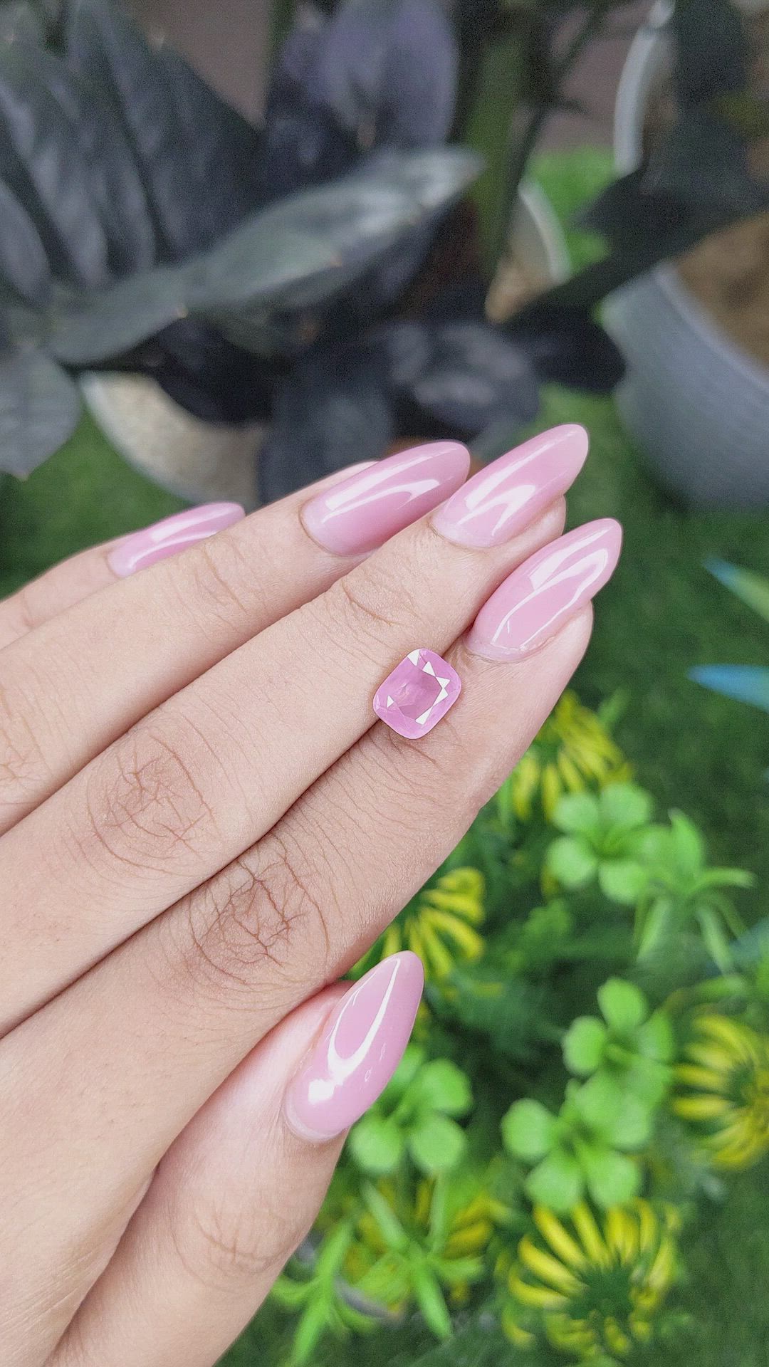 1.88 Ct. Pink Spinel from Tanzania Size Video