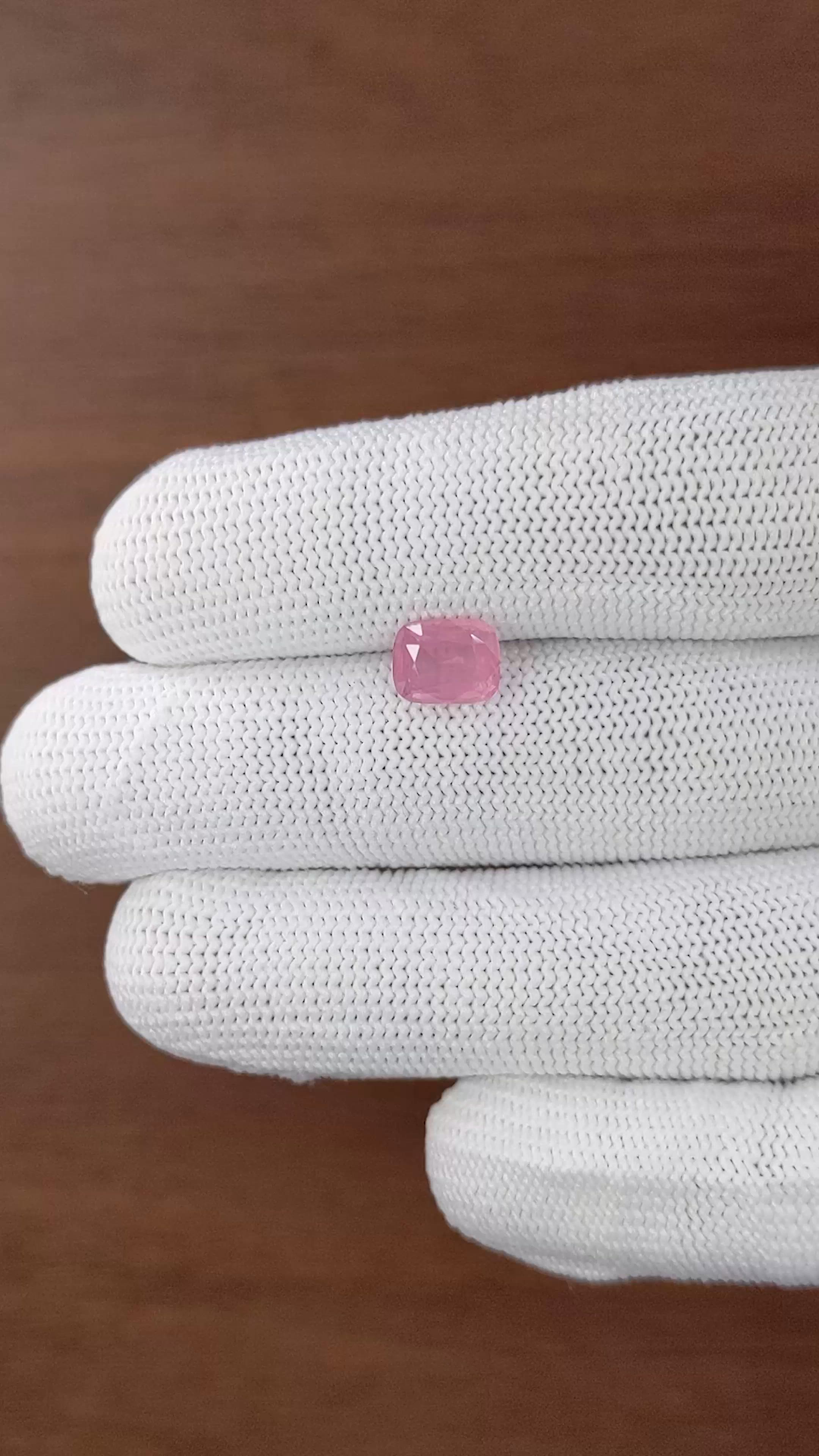 1.88 Ct. Pink Spinel from Tanzania Size Video