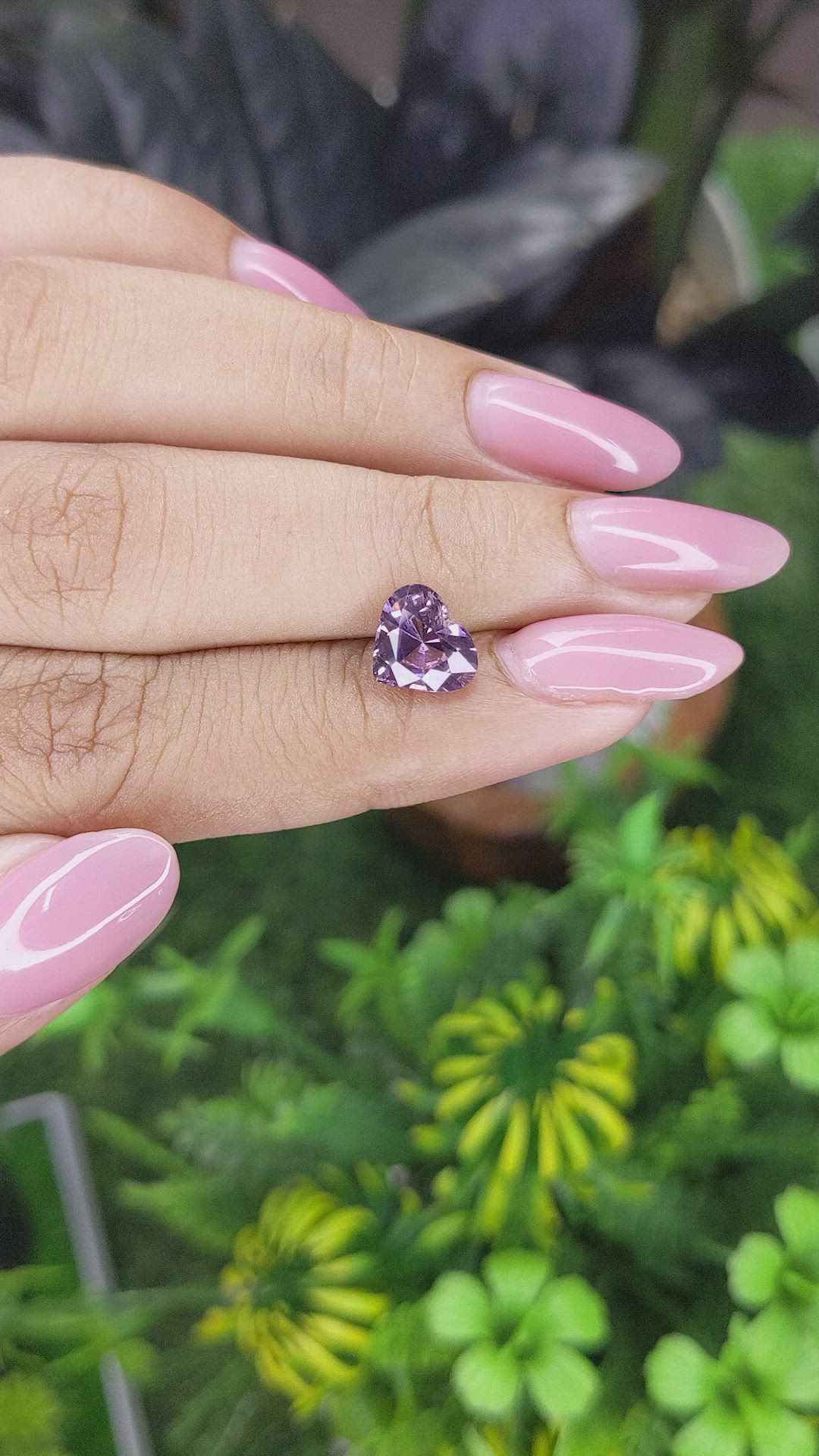 2.13 Ct. Pinkish Purple Spinel from Tanzania Size Video