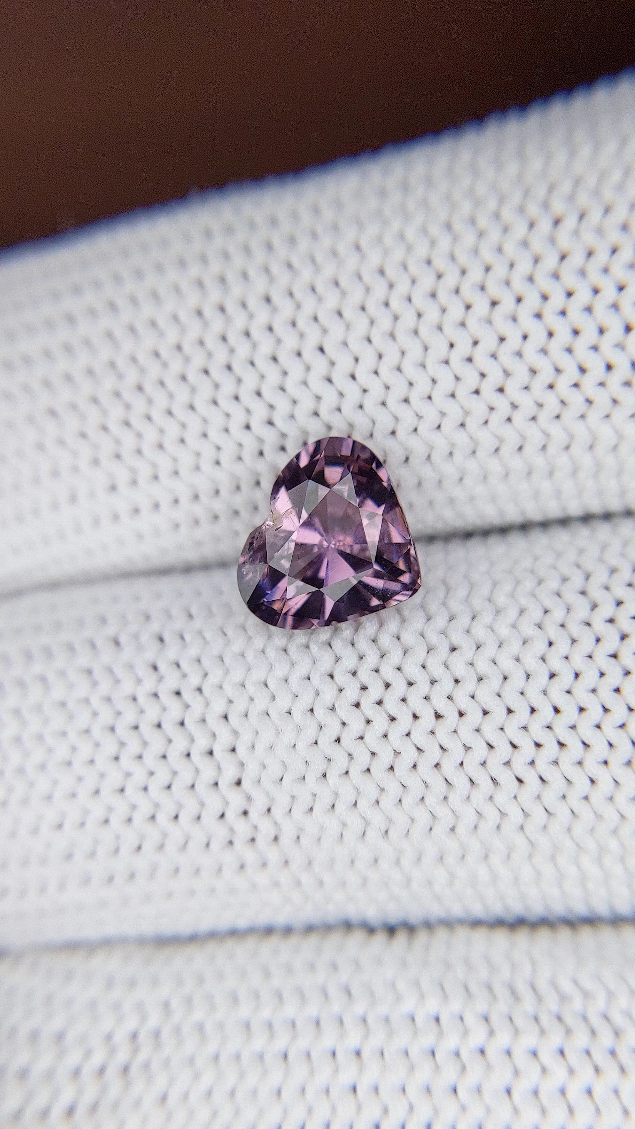 2.13 Ct. Pinkish Purple Spinel from Tanzania Size Video