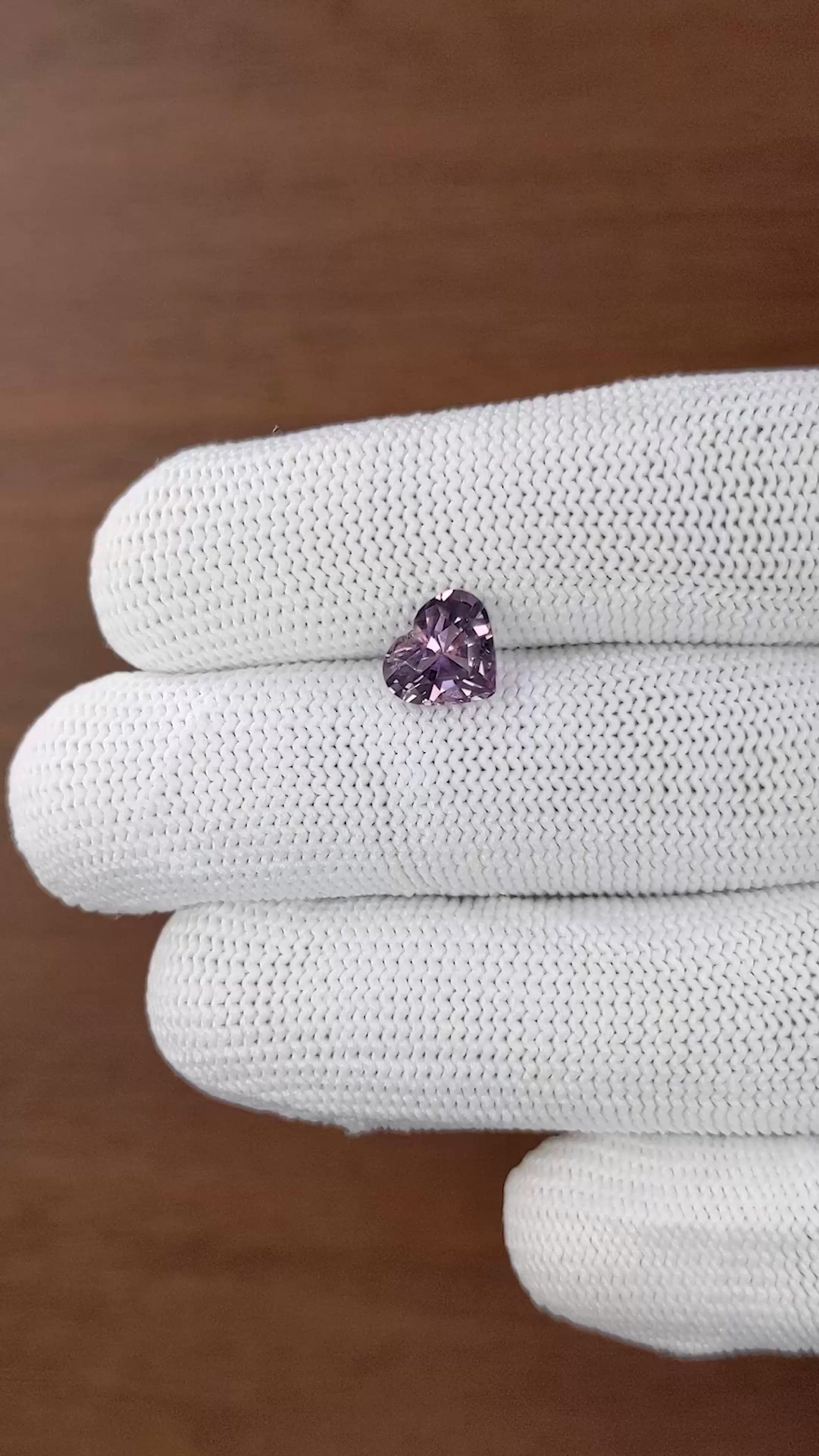 2.13 Ct. Pinkish Purple Spinel from Tanzania Size Video