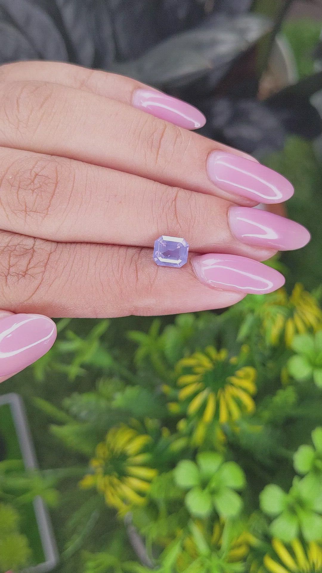 1.21 Ct. Purple Spinel from Ceylon (Sri Lanka) Size Video