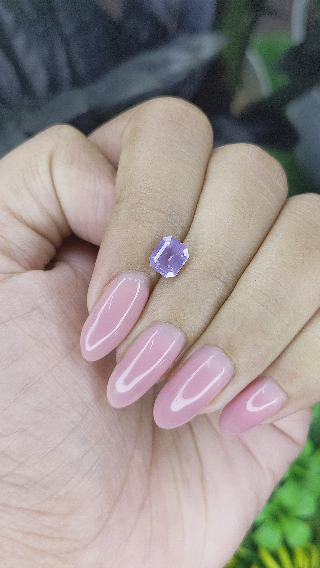 1.21 Ct. Purple Spinel from Ceylon (Sri Lanka) Size Video