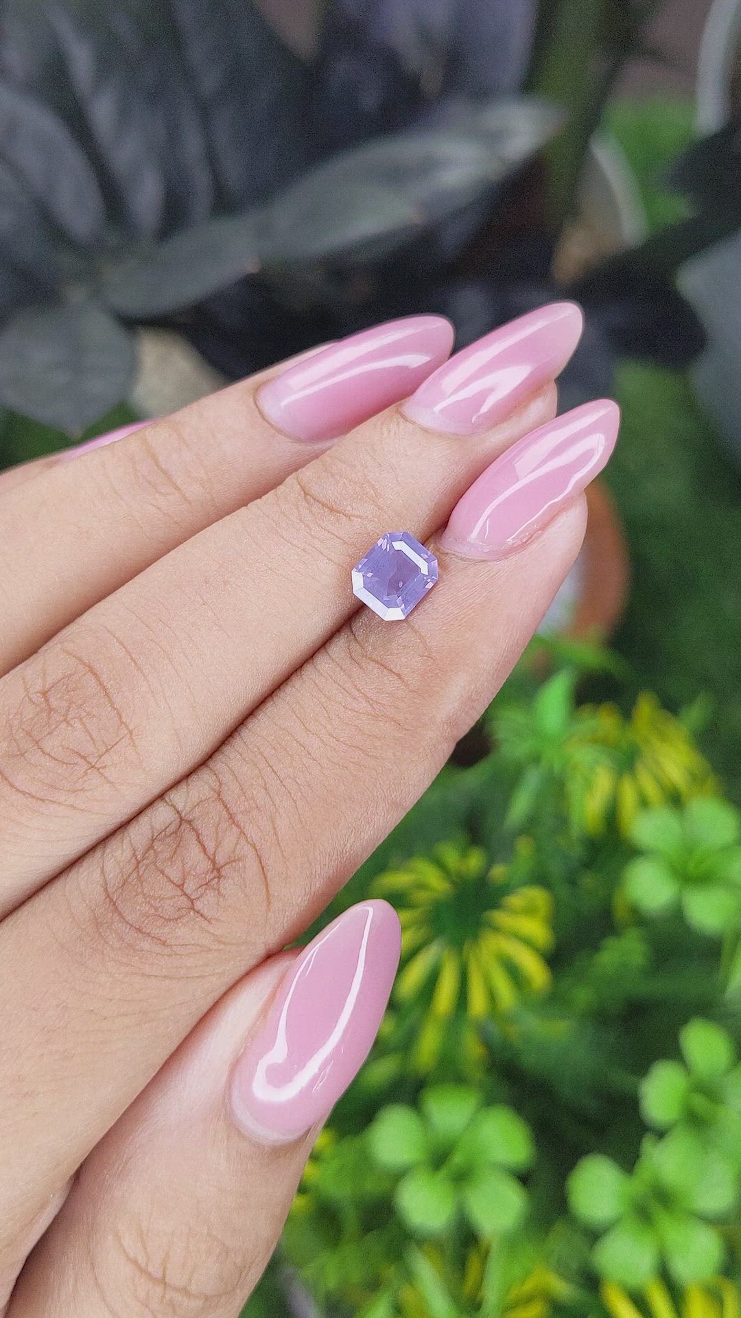 1.21 Ct. Purple Spinel from Ceylon (Sri Lanka) Size Video