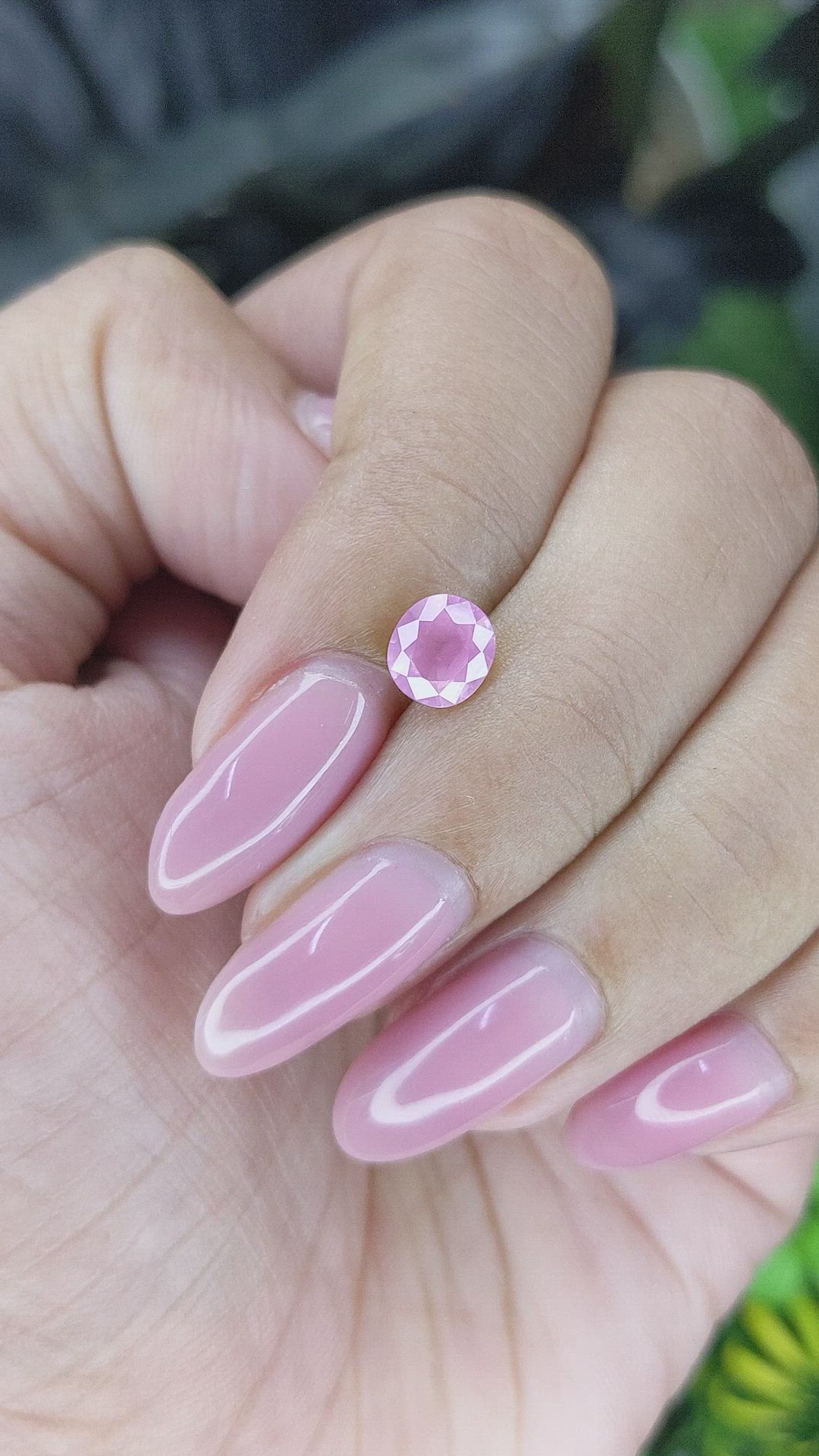 0.91 Ct. Pink Spinel from Tanzania Size Video