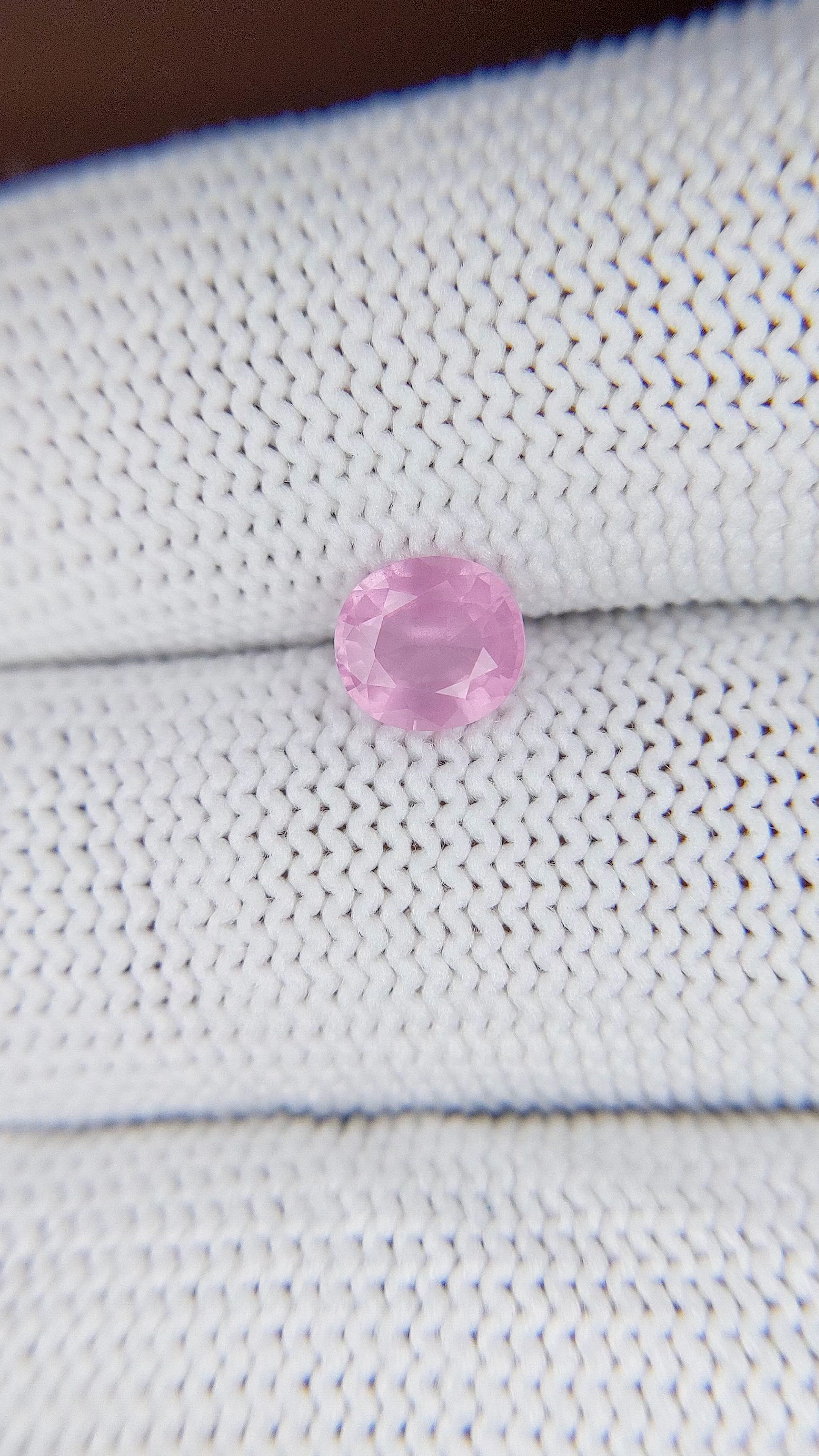 0.91 Ct. Pink Spinel from Tanzania Size Video