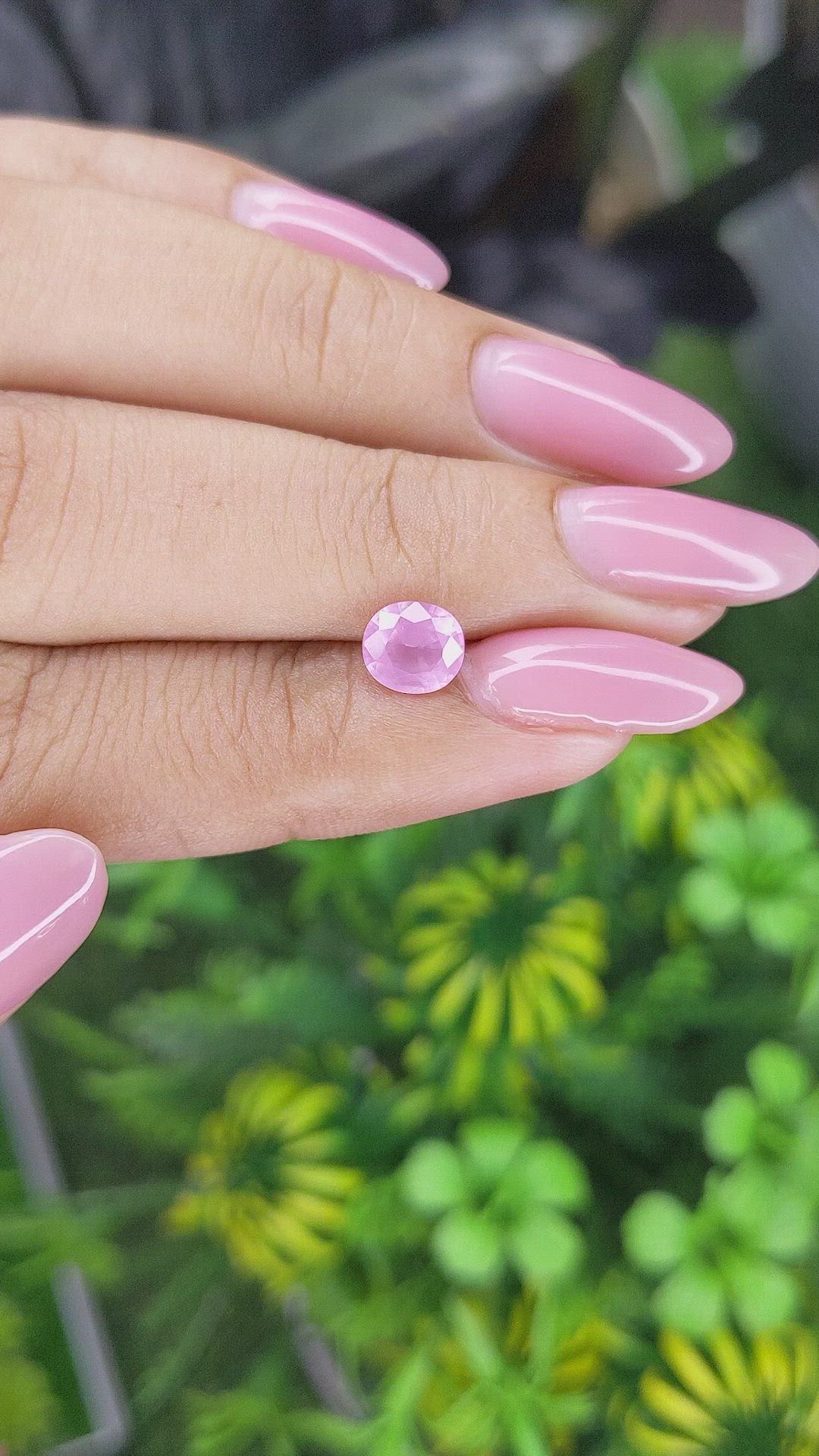 0.91 Ct. Pink Spinel from Tanzania Size Video