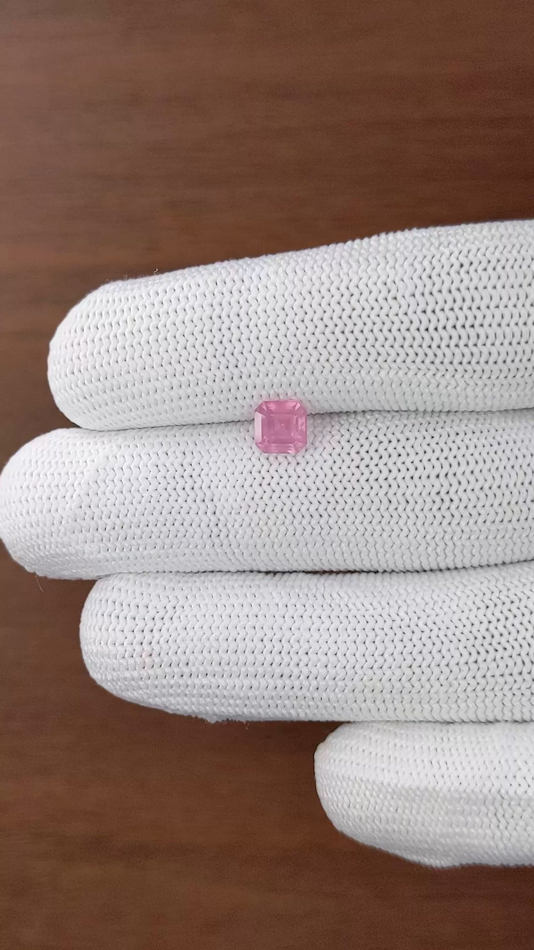 1.14 Ct. Pink Spinel from Tanzania Size Video