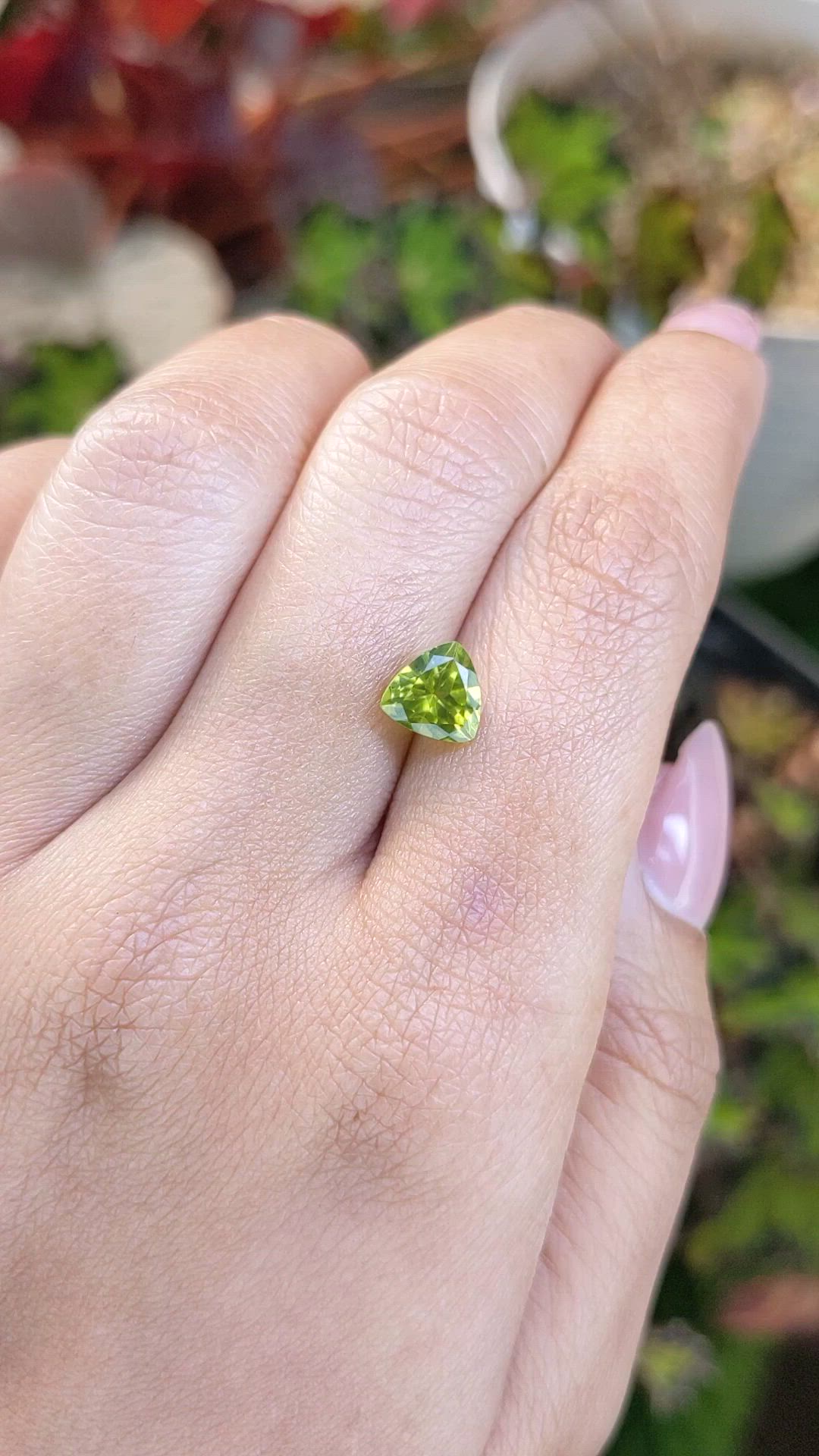1.52 Ct. Yellowish Green Peridot from Pakistan Size Video