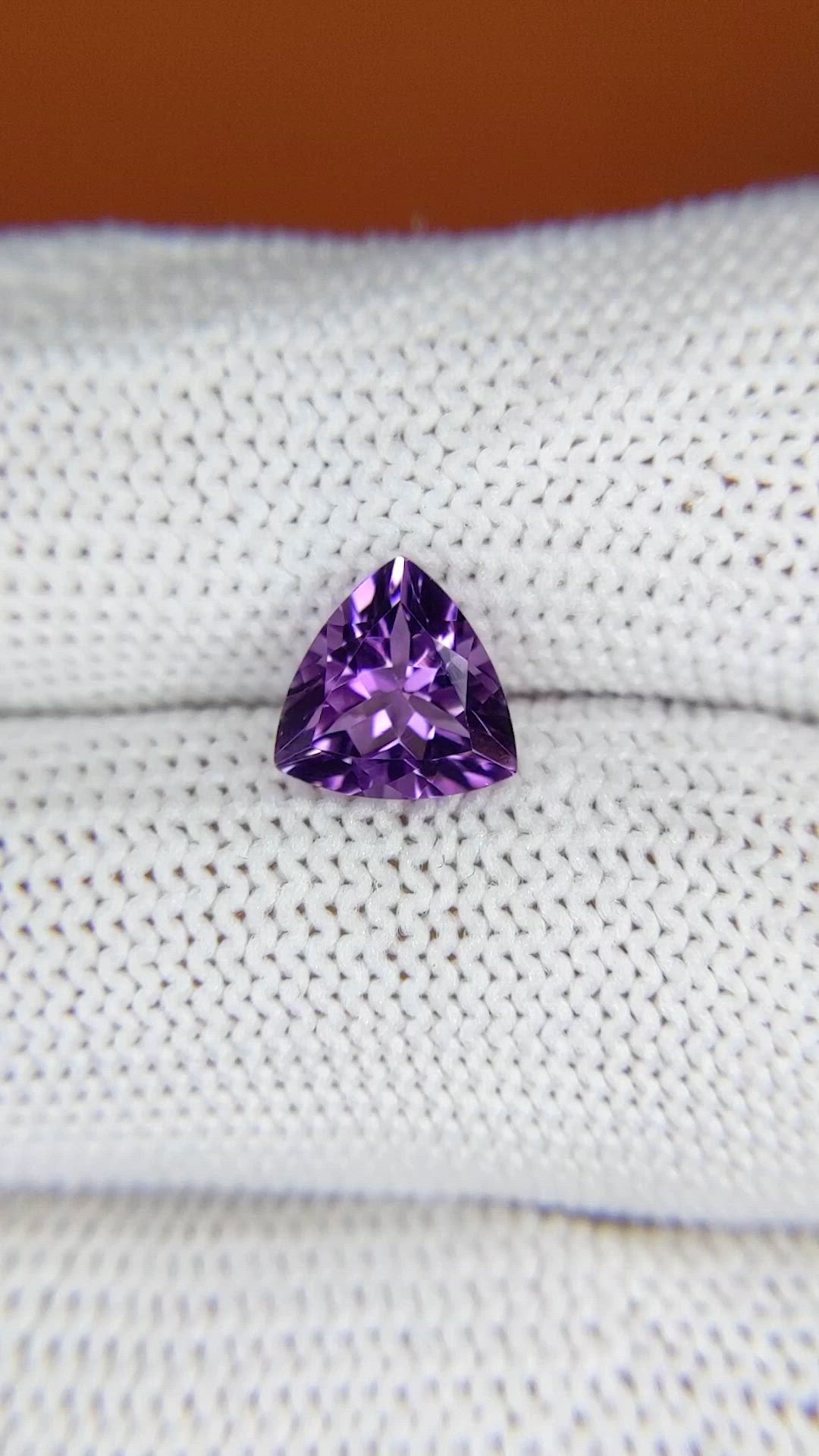 1.55 Ct. Purple Amethyst from Ceylon (Sri Lanka) Size Video