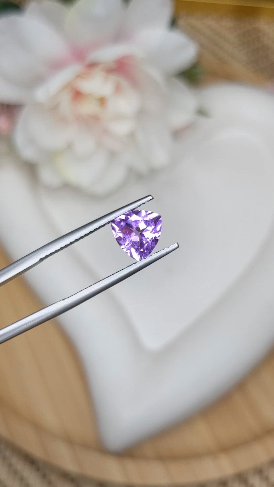 1.48 Ct. Purple Amethyst from Ceylon (Sri Lanka) Size Video