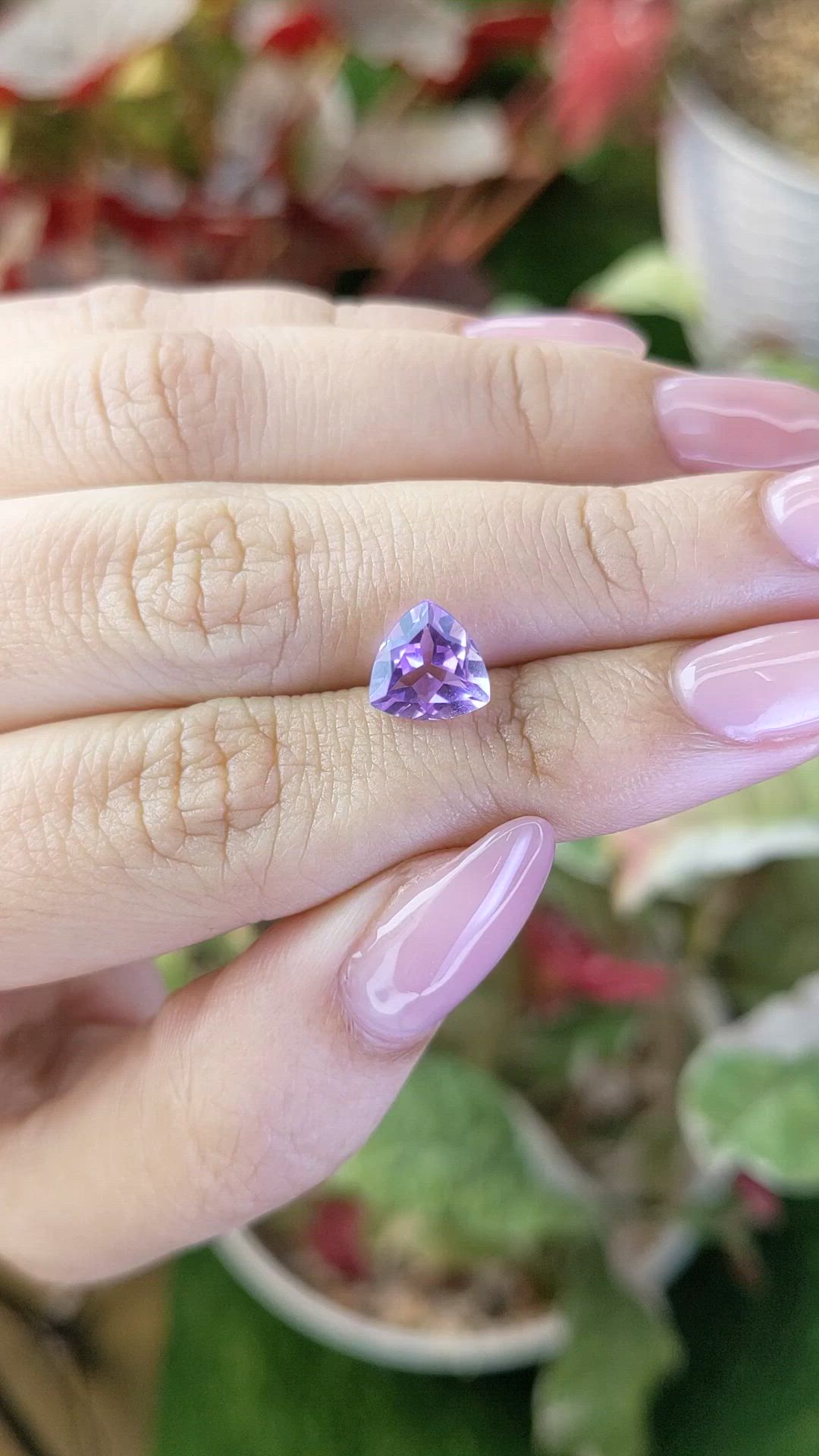 1.69 Ct. Purple Amethyst from Ceylon (Sri Lanka) Size Video